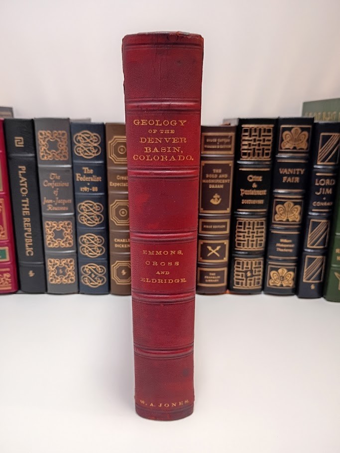 Geology of the Denver Basin in Colorado 1896 USGS Monograph 27 Emmons w/ Maps VG