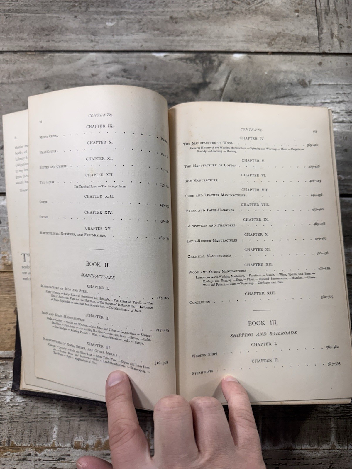 1889 Antique History Book “Industrial History of the United States” Bolles
