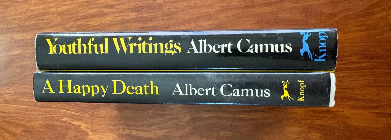 CAHIERS 1 & 2 A HAPPY DEATH & YOUTH WRITINGS BY ALBERT CAMUS 1972/76 HC BOOKS