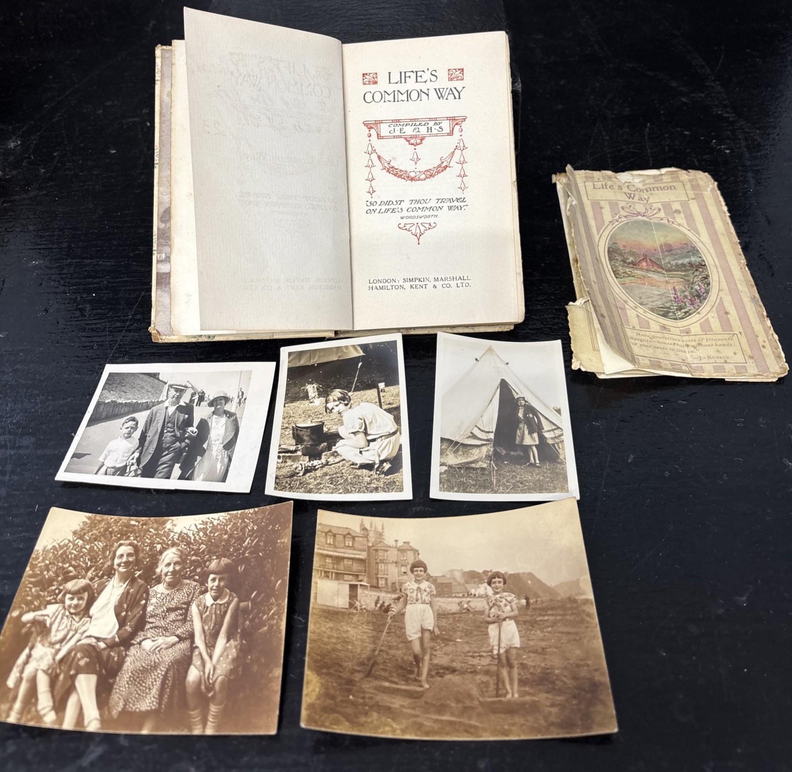 Rare Antique 1920’s Book Life’s Common Way With Photos Of Owner Inspirational
