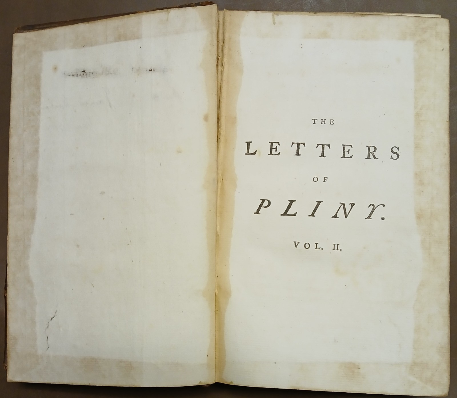 Letters of Pliny the Consul With Occassional Remarks, 1777 Two Volumes