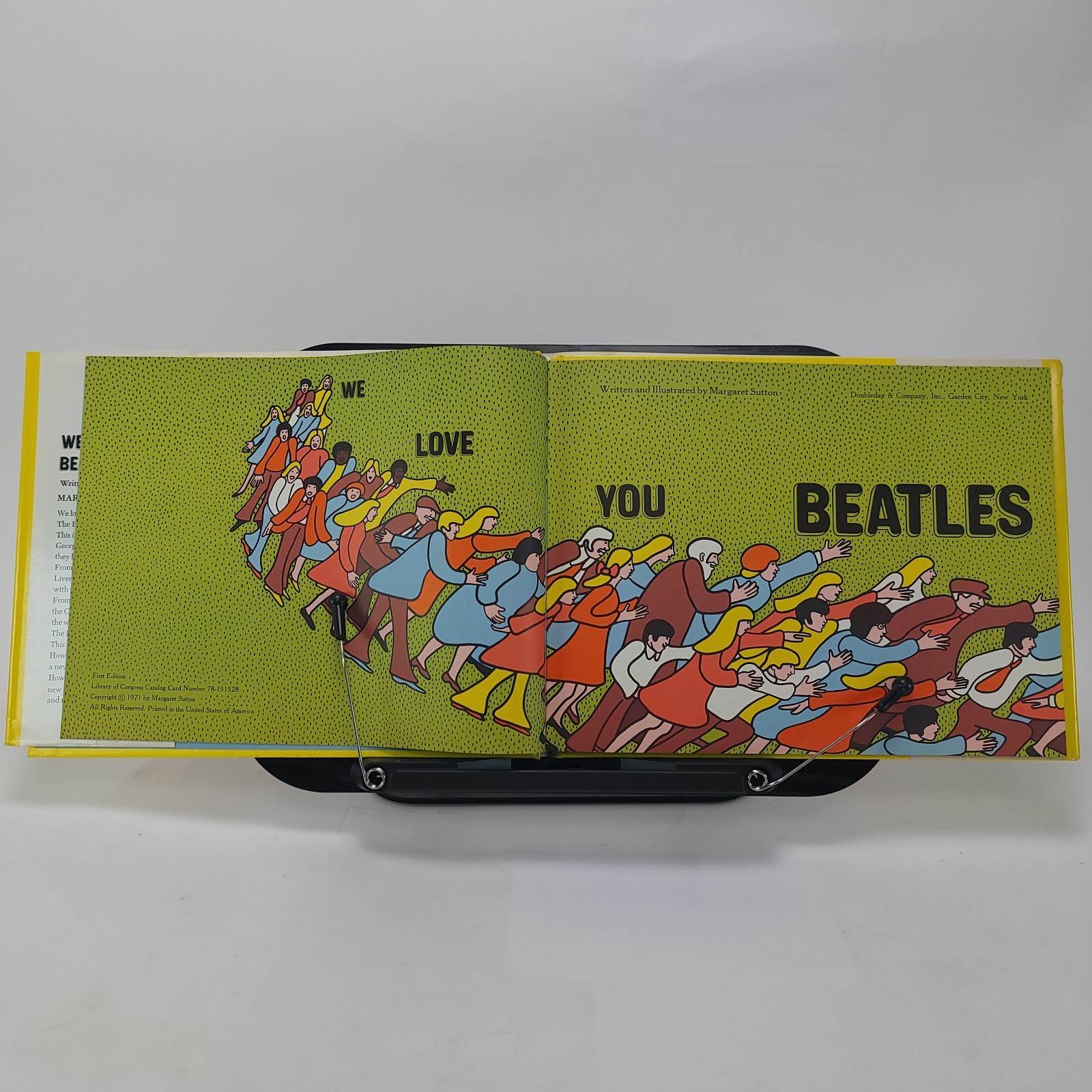 We Love You Beatles Margaret Sutton 1971 FE DJ Hardcover Book