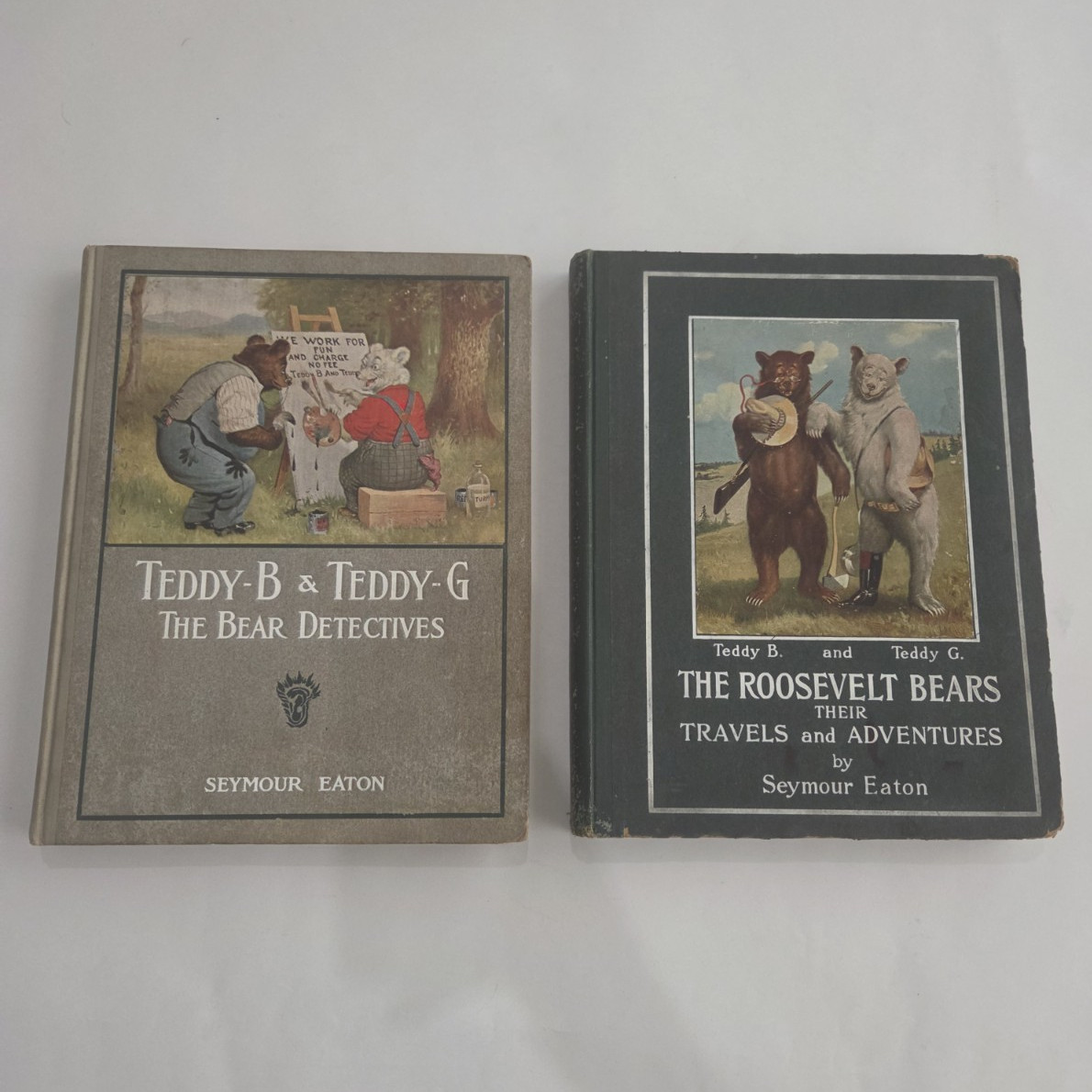 TWO Antique First Edition Teddy-B & Teddy-G Children’s Books, by Seymour Eaton