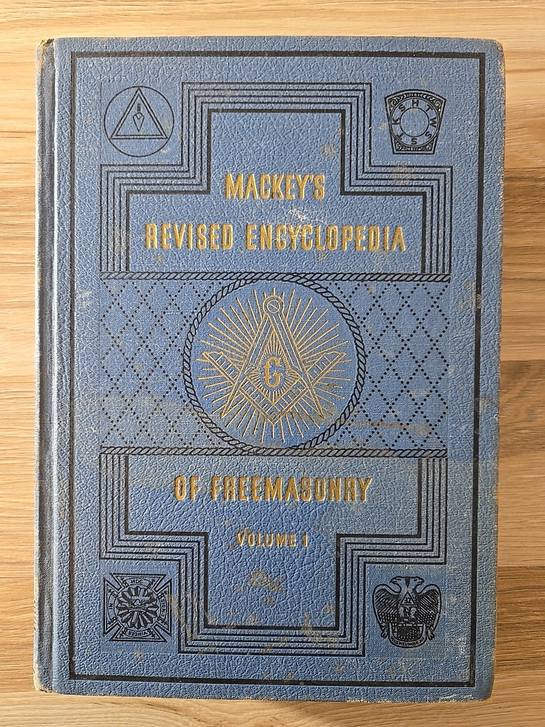 MACKEY’S REVISED ENCYCLOPEDIA OF FREEMASONRY 3 VOLUME SET THIRD PRINTING 1946