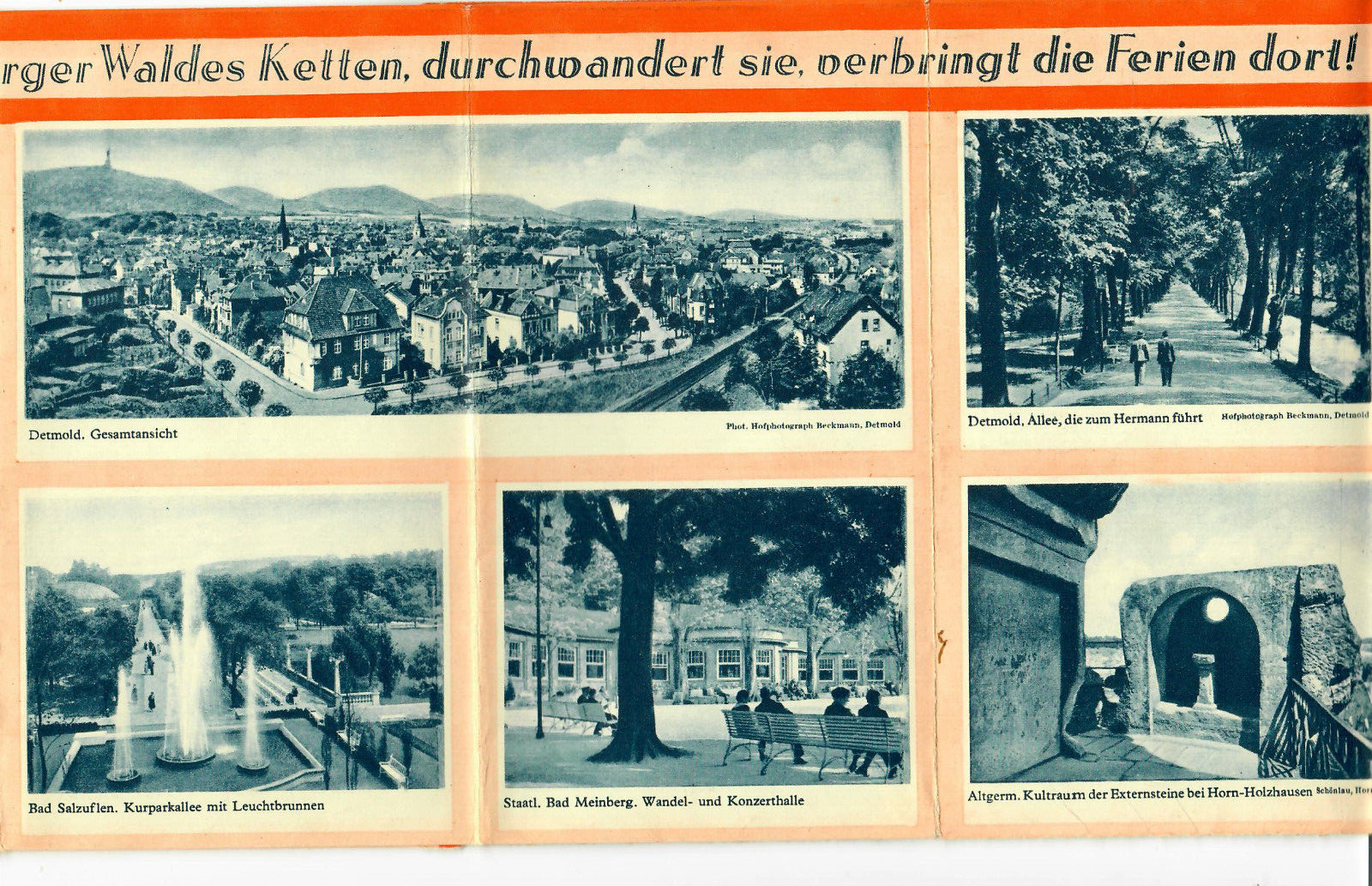 Travel brochure Detmold-Paderborn, around the Hermann, Teutoburg Forest, 472