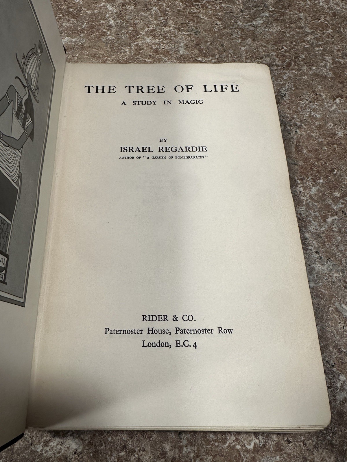 1st Edition THE TREE OF LIFE A STUDY IN MAGIC Israel Regardie 1932 MAGICK Occult