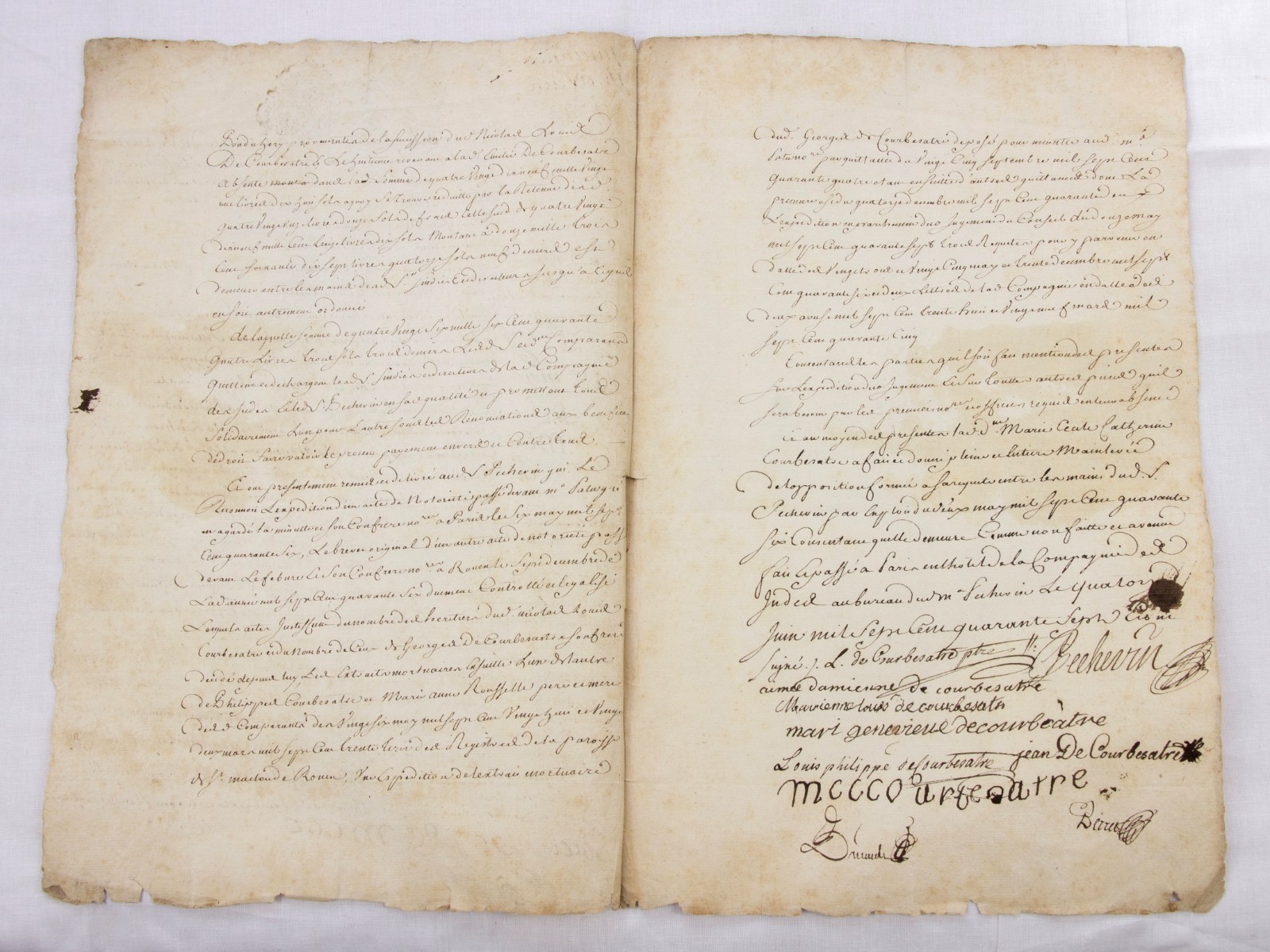 FRENCH East India Company – manuscript archive from 1747-1800 – Compagnie Indes