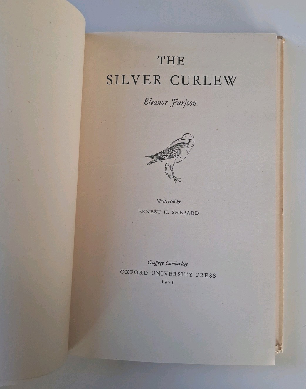 The Silver Curlew 1953 Eleanor Farjeon, 1st Ed, illustrated by Ernest H Shepard