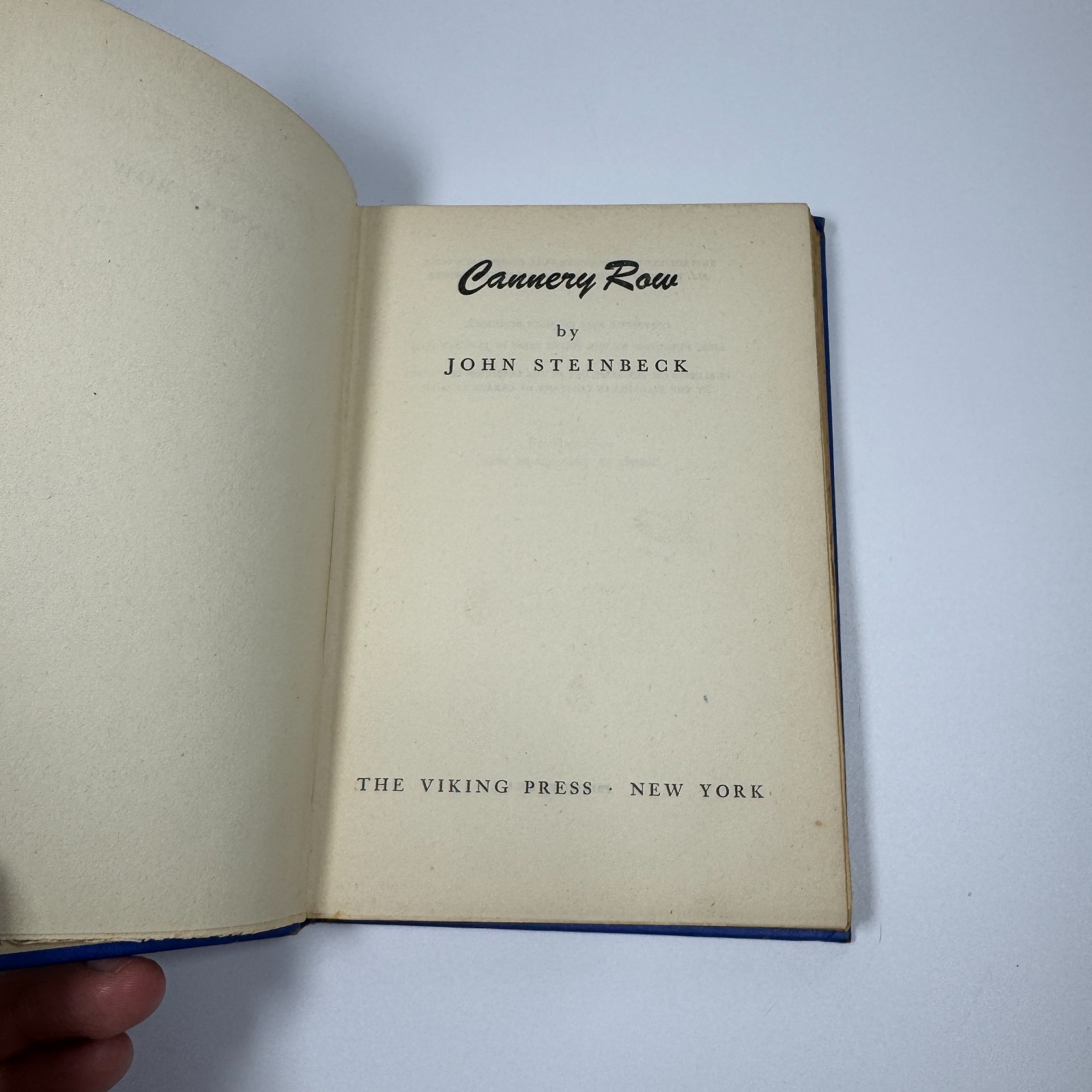 Cannery Row by John Steinbeck Hardcover Viking Press 1945 1st Edition