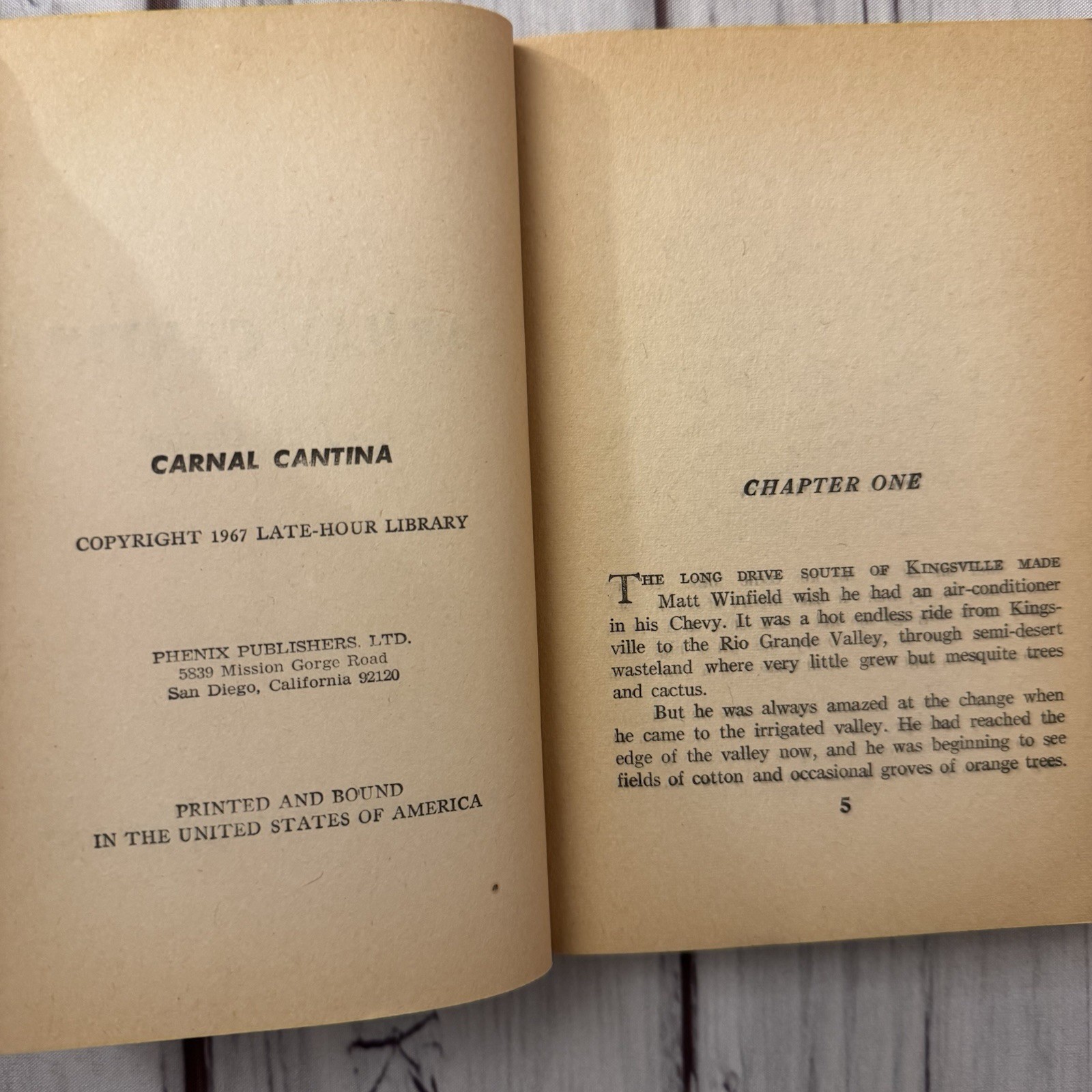 Carnal Cantina John Dexter Vintage Erotic Sleaze PB 1967 Late Hour Smut GGA