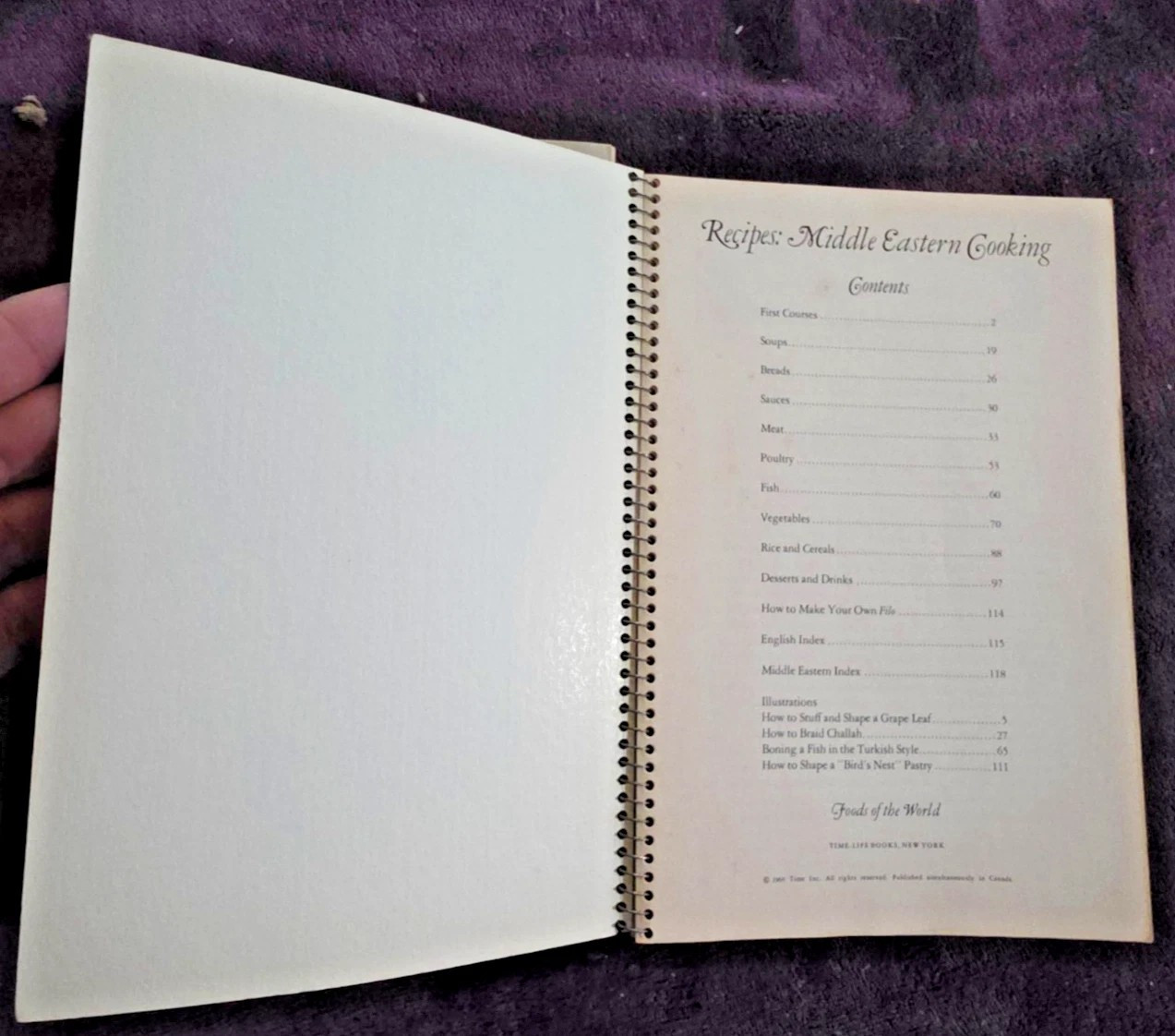 LOT 9 Time Life Foods of the World Recipes Cookbook Spiral Bound Vintage 1968-71