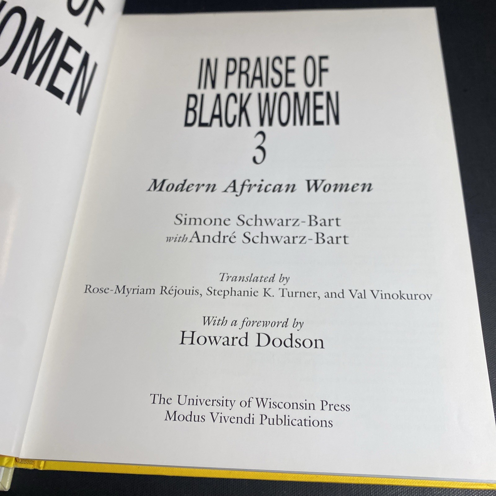 2001-2003 In Praise of Black Women, 3 Volume Hardcover Set – Schwarz-Bart