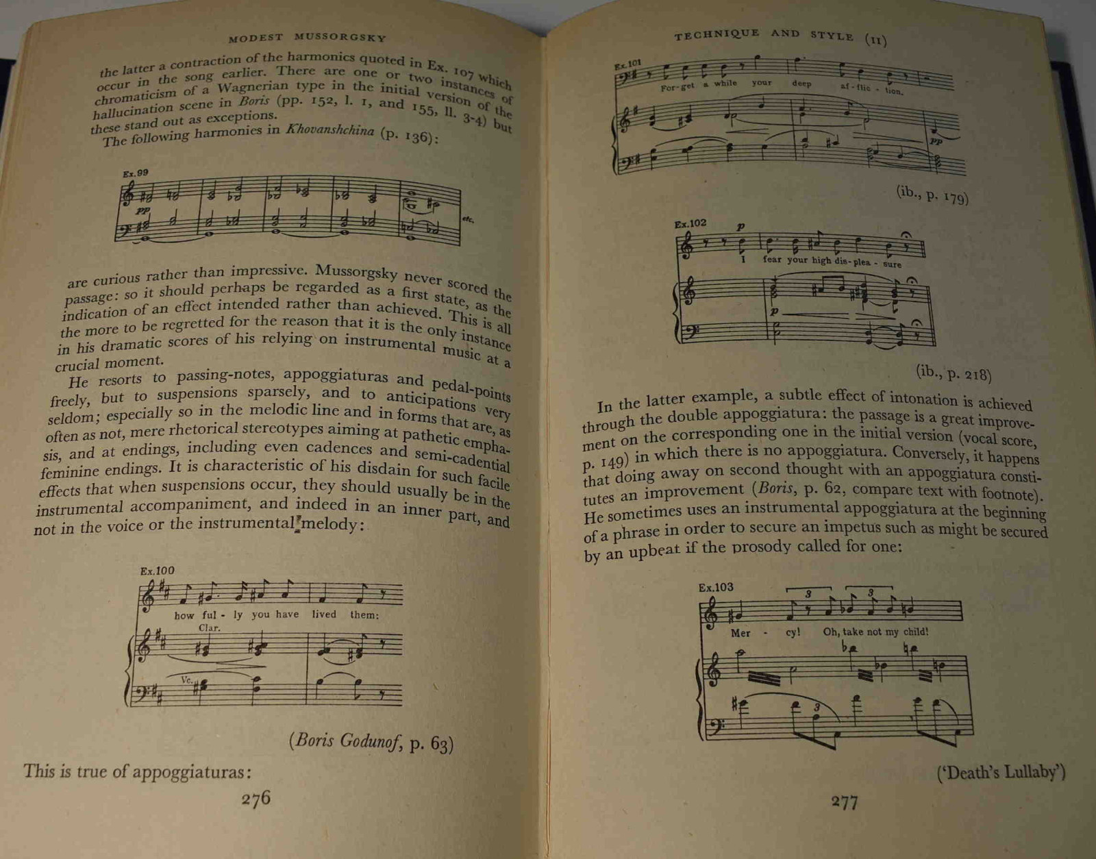 1956 MODEST MUSSORGSKY Life & Works M.D. CALVOCORESSI 1st ed. HC