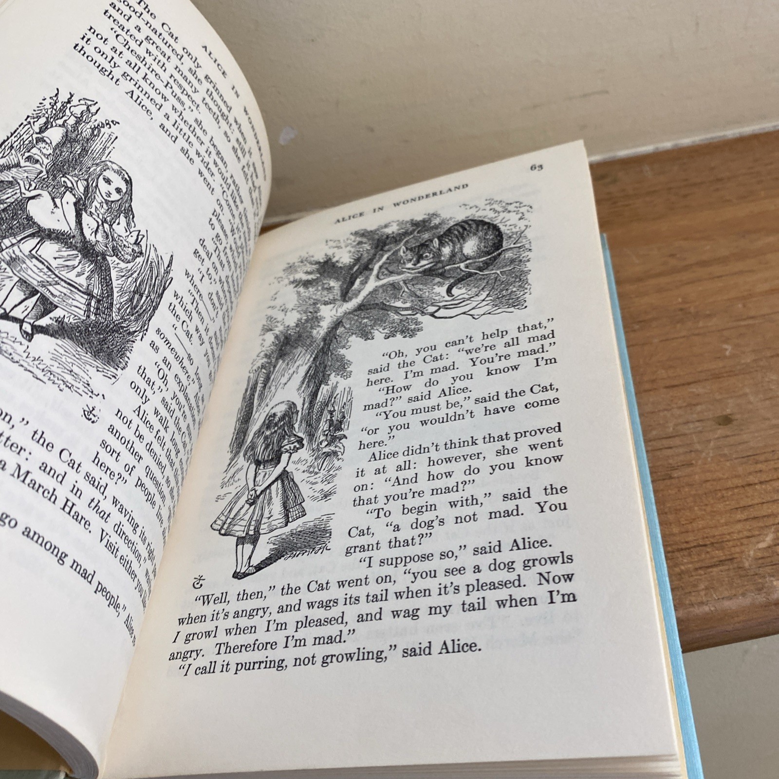 Vintage Alice In Wonderland, Lewis Carroll, Sunbeam Classics, Hardcover Book