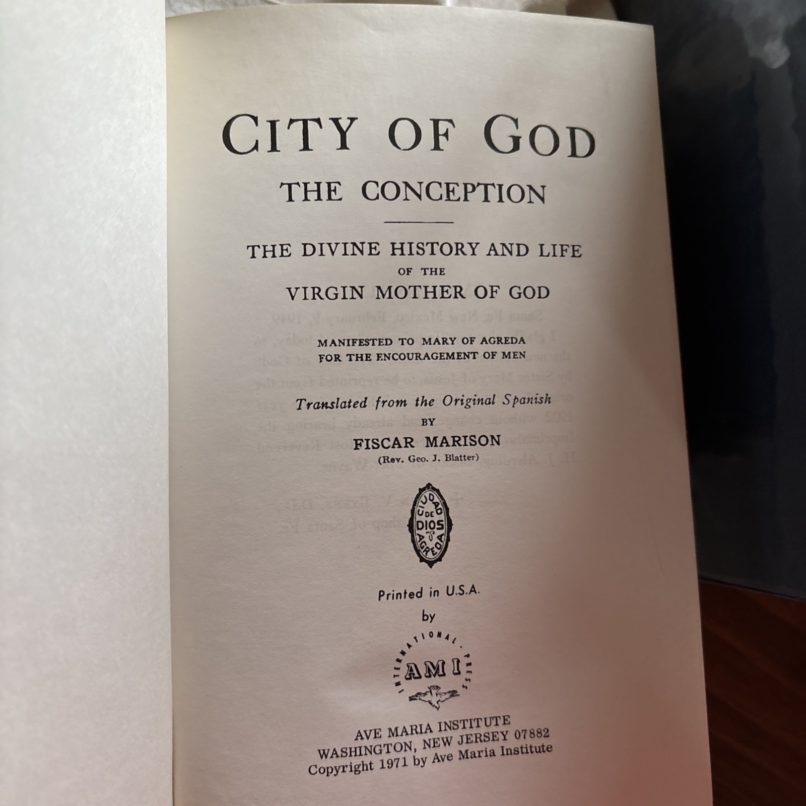 City Of God Books Set 4 Volumes 1971