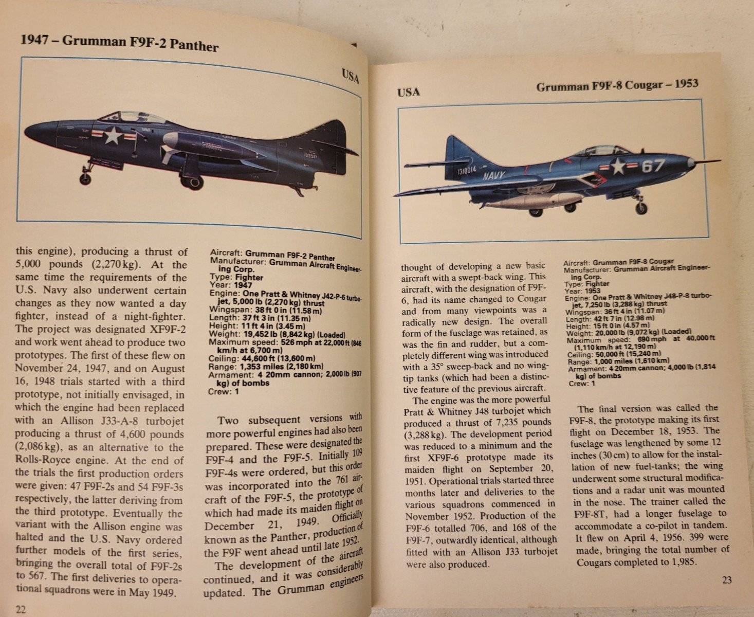 4 US & World Military Combat Fighter Airplane Aircraft HCDJ Illus. History Books