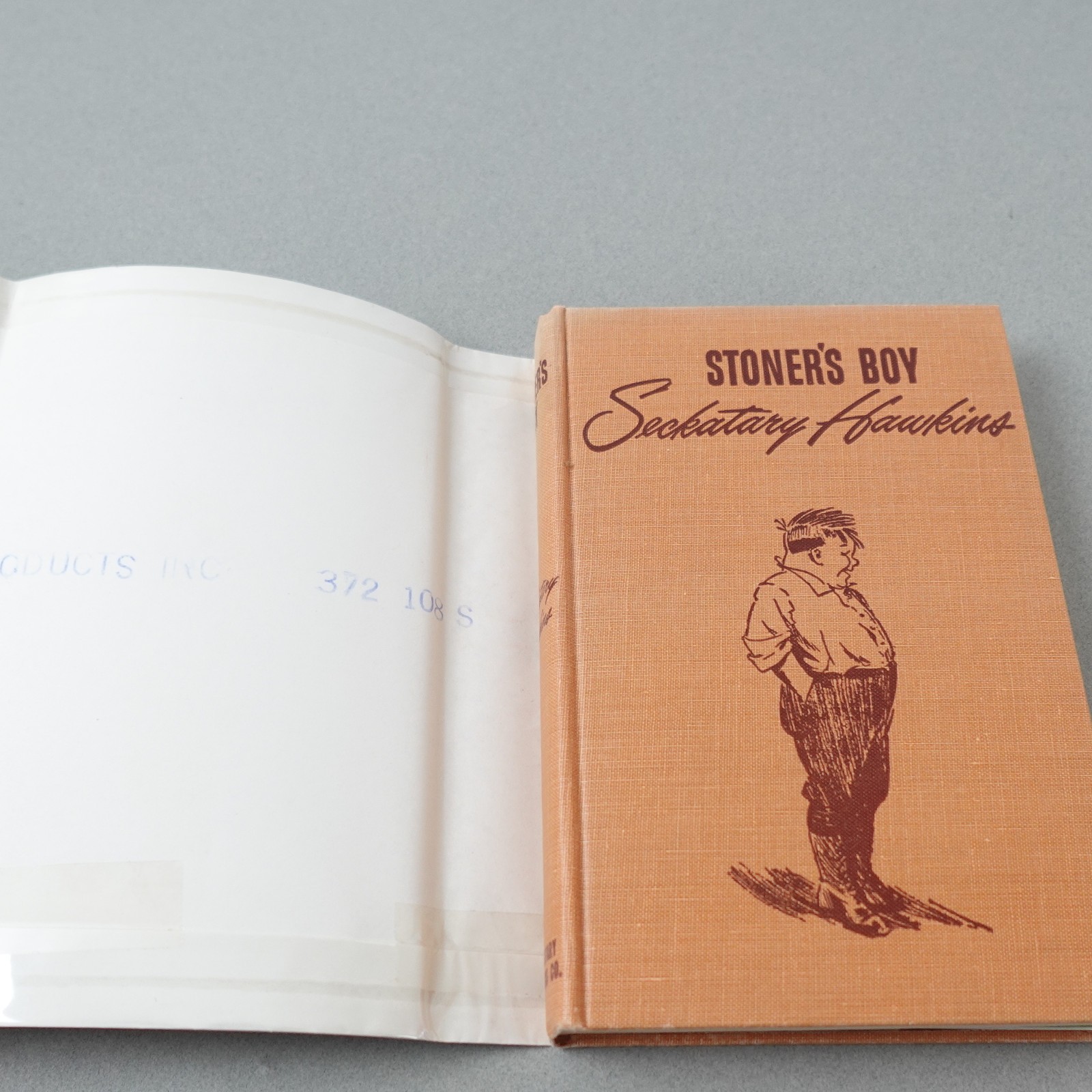 Stoner’s Boy by Seckatary Hawkins Hardcover 1948 Juvenile Fiction Mystery Boys