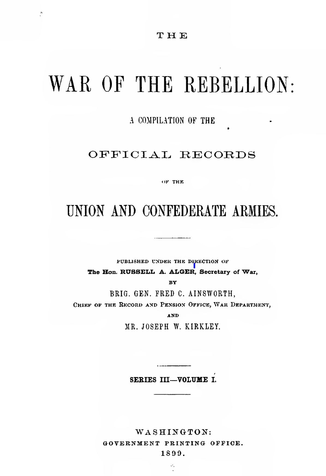 119 BOOKS – War of the Rebellion History & Genealogy – Official Records – USB