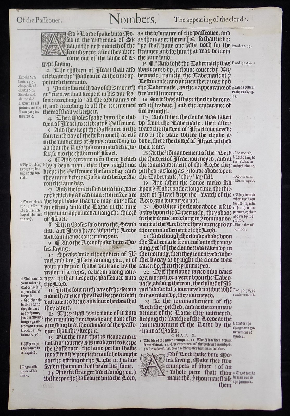 1583 GENEVA BIBLE PULPIT FOLIO LEAF GRAND NOBLEST *YOU PICK * VGC PAGE
