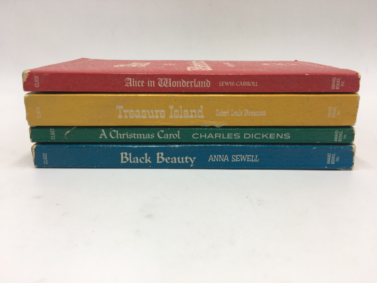 Lot of 4 – Vintage Leatherette Award Books Inc. – Best Seller Classics