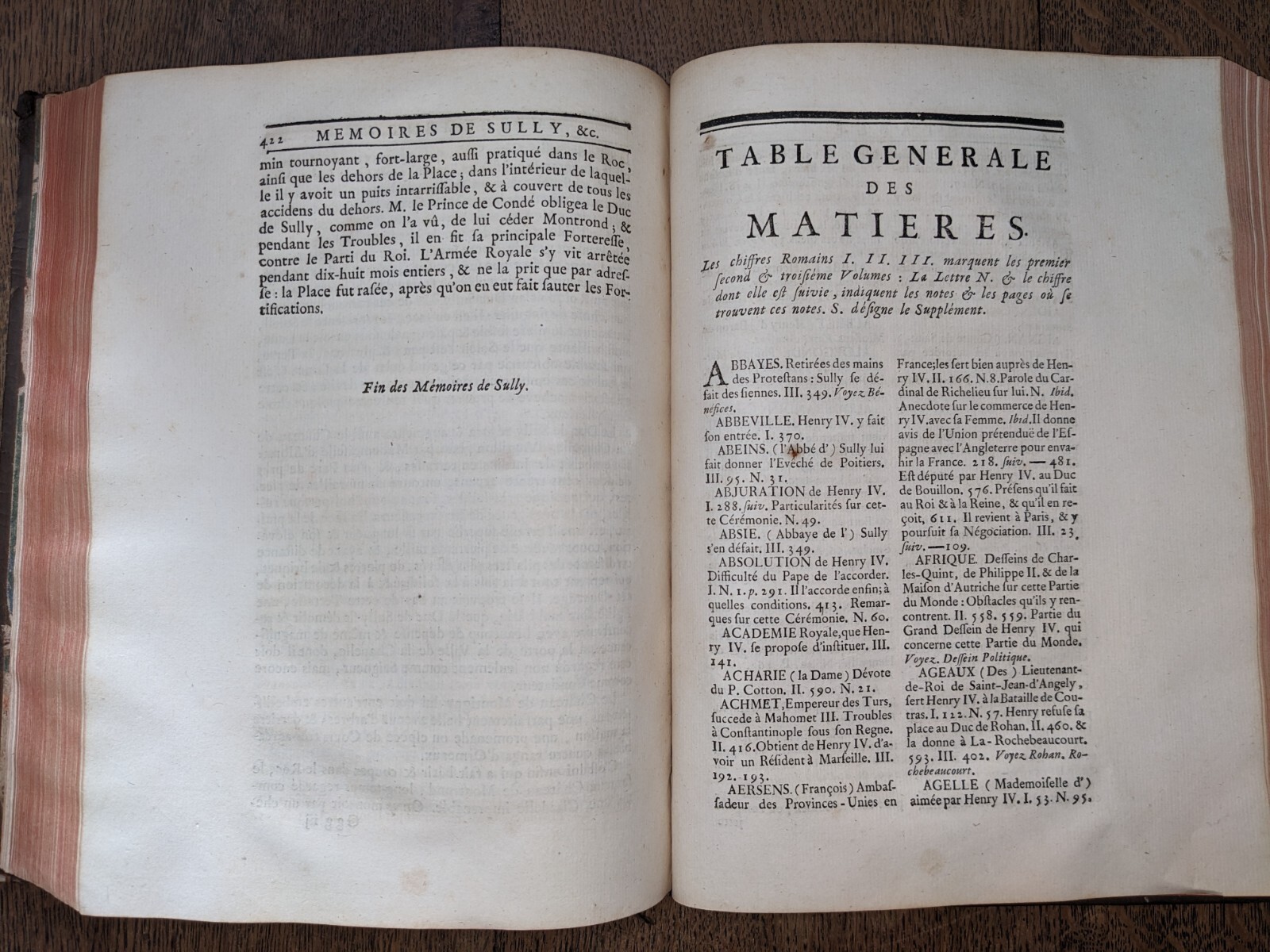 antique book-Mémoires de Maximilien de Béthune, Duc De Sully T 3 – 1747- in 4