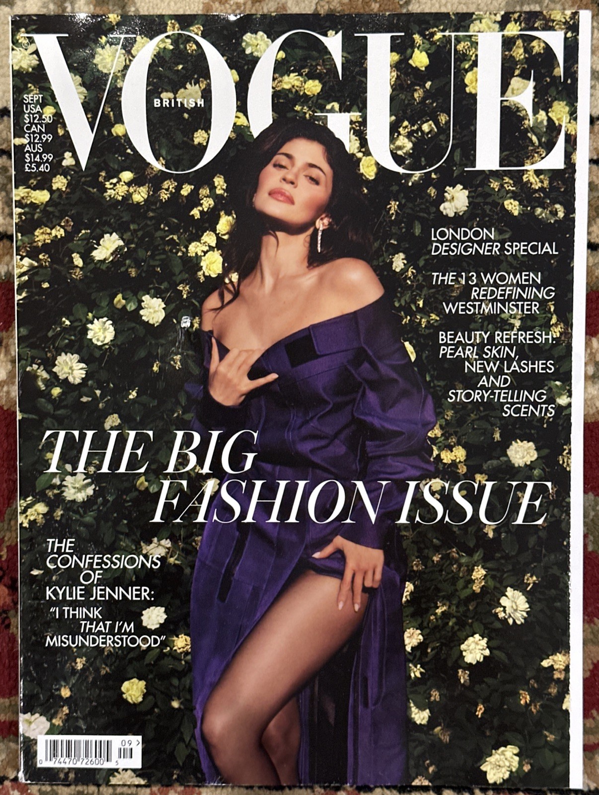 VOGUE BRITISH MAGAZINE SEPT 2024 THE BIG FASHION ISSUE KYLIE JENNER