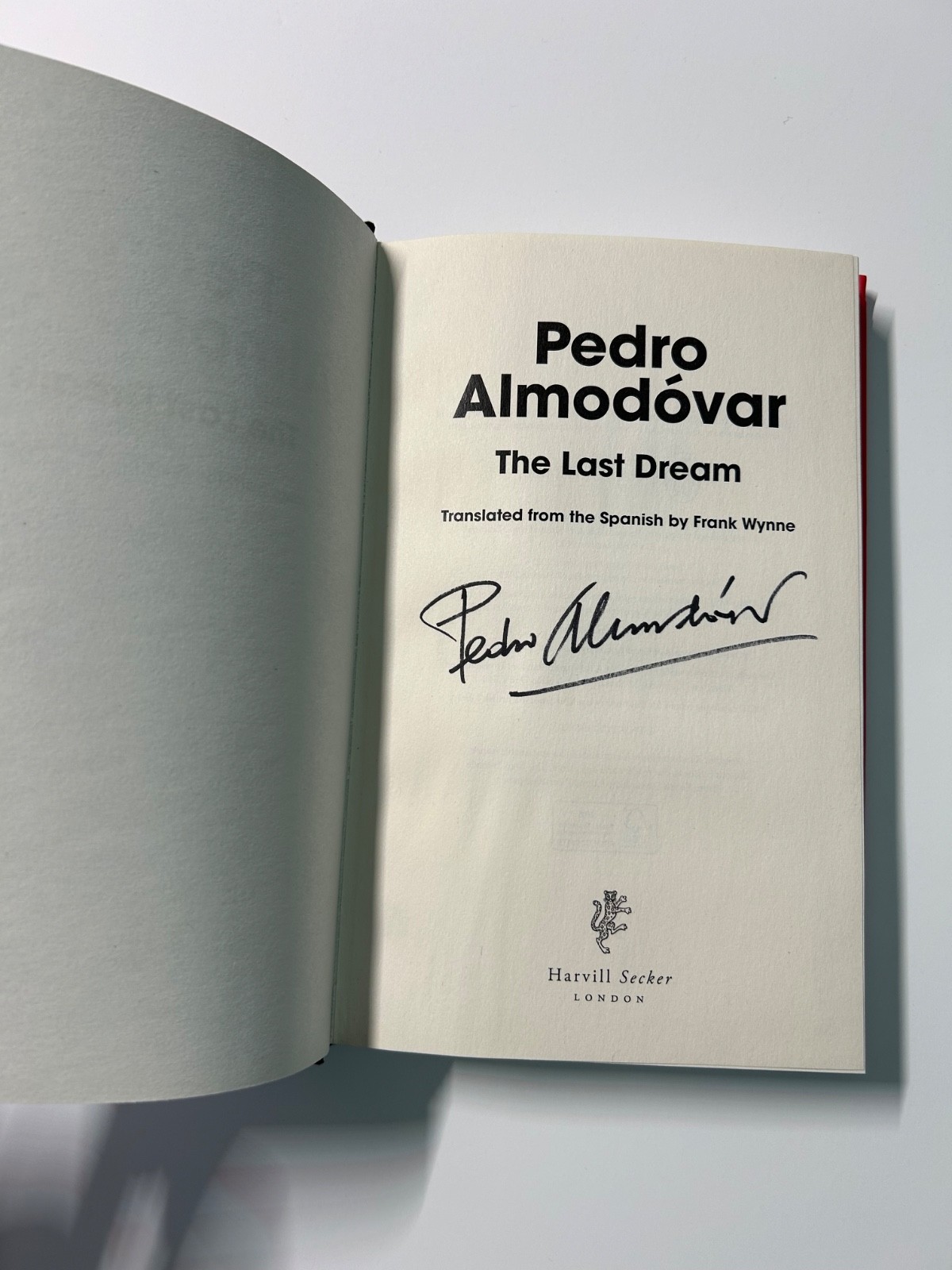 Signed-1st Edition-The Last Dream by Pedro Almodovar-New US SELLER