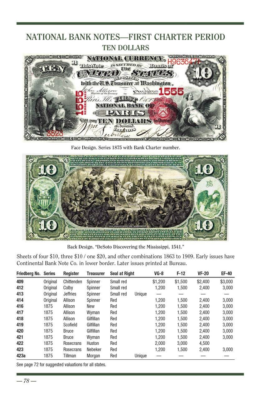 United States Currency: Large Size, Small Size, Fractional, 9th Edition