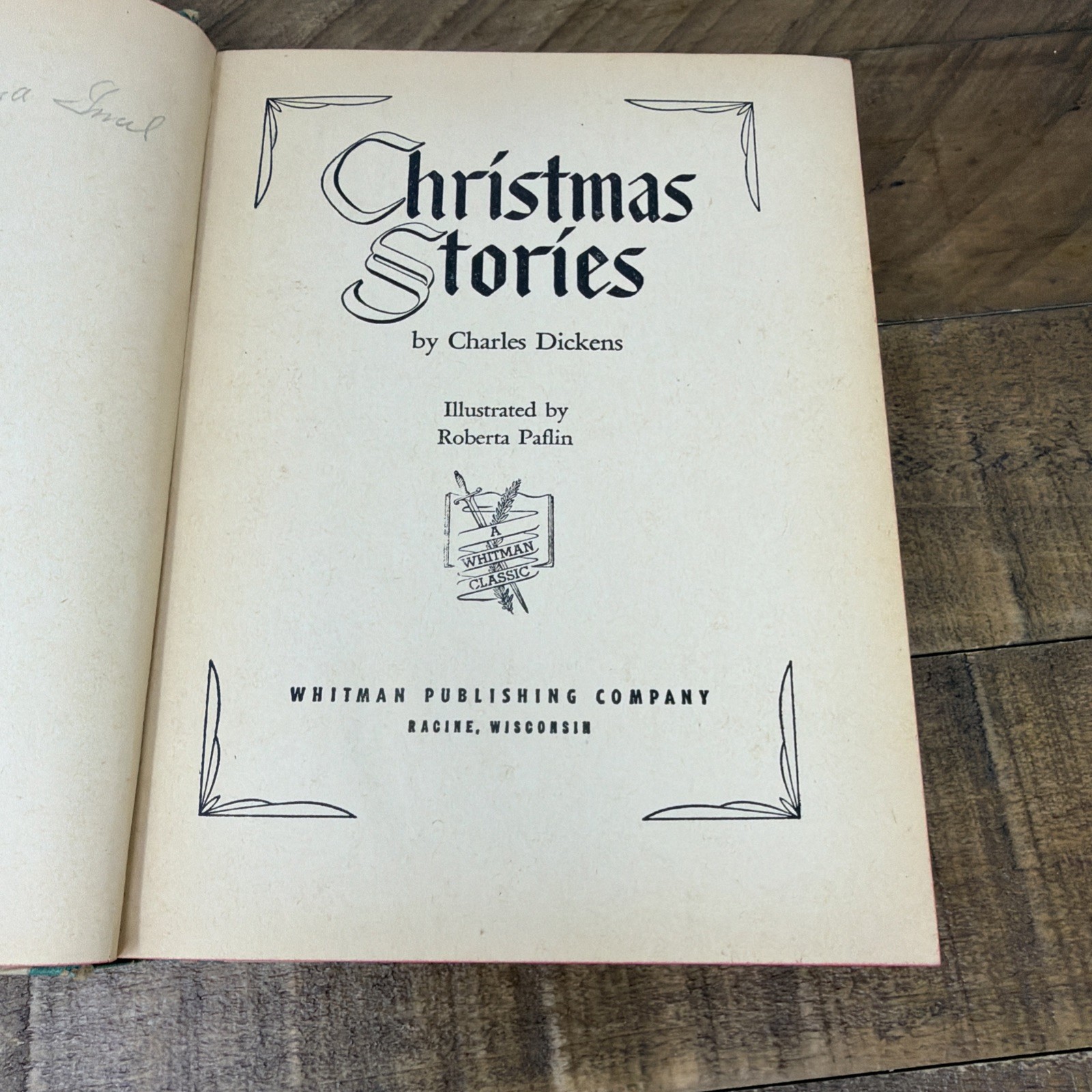 Christmas Stories Charles Dickens Hardcover Whitman Publishing 1951 Vintage