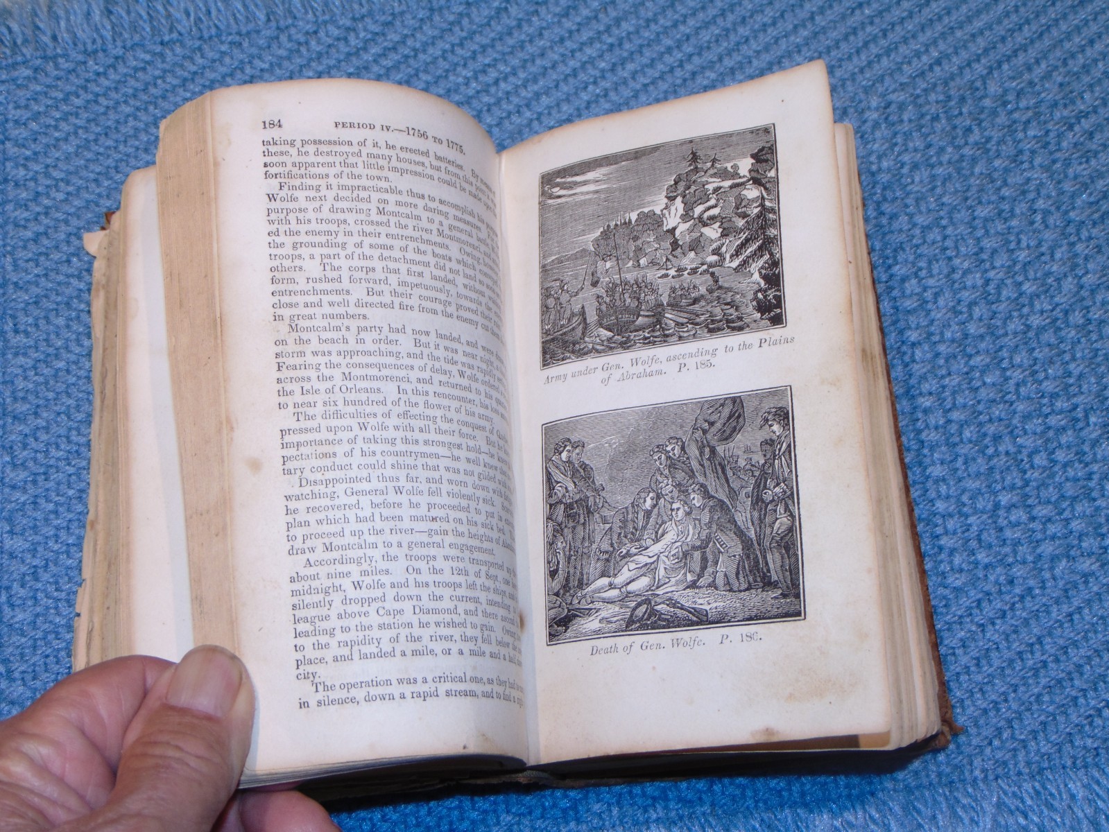 CIRCA 1830 LEATHER-ON-BOARD BOOK: “HISTORY OF THE UNITED STATES”
