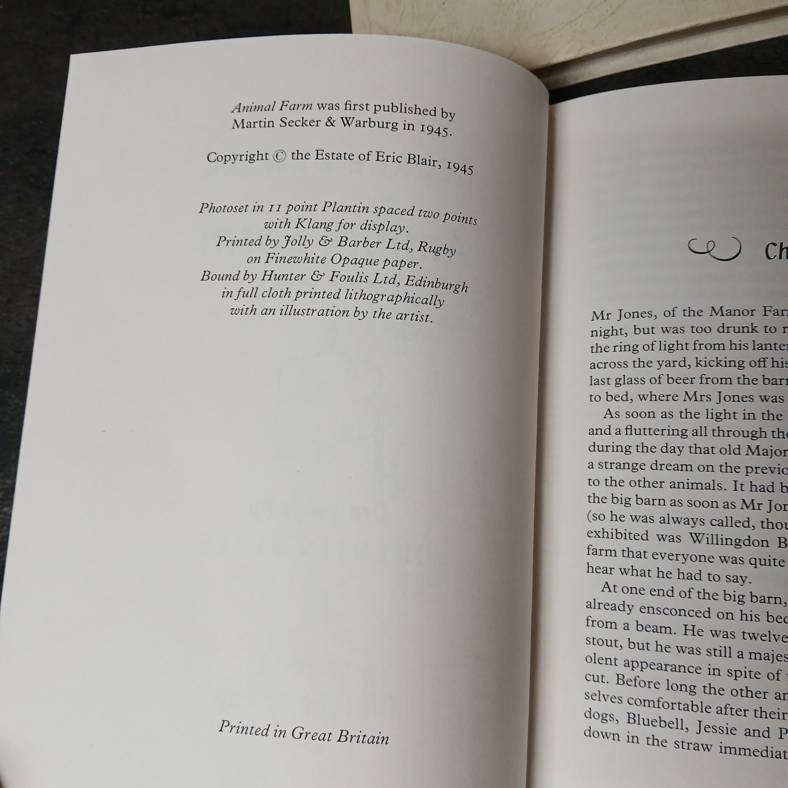 Animal Farm by George Orwell Folio Society Edition with Slipcase 1984 Printing