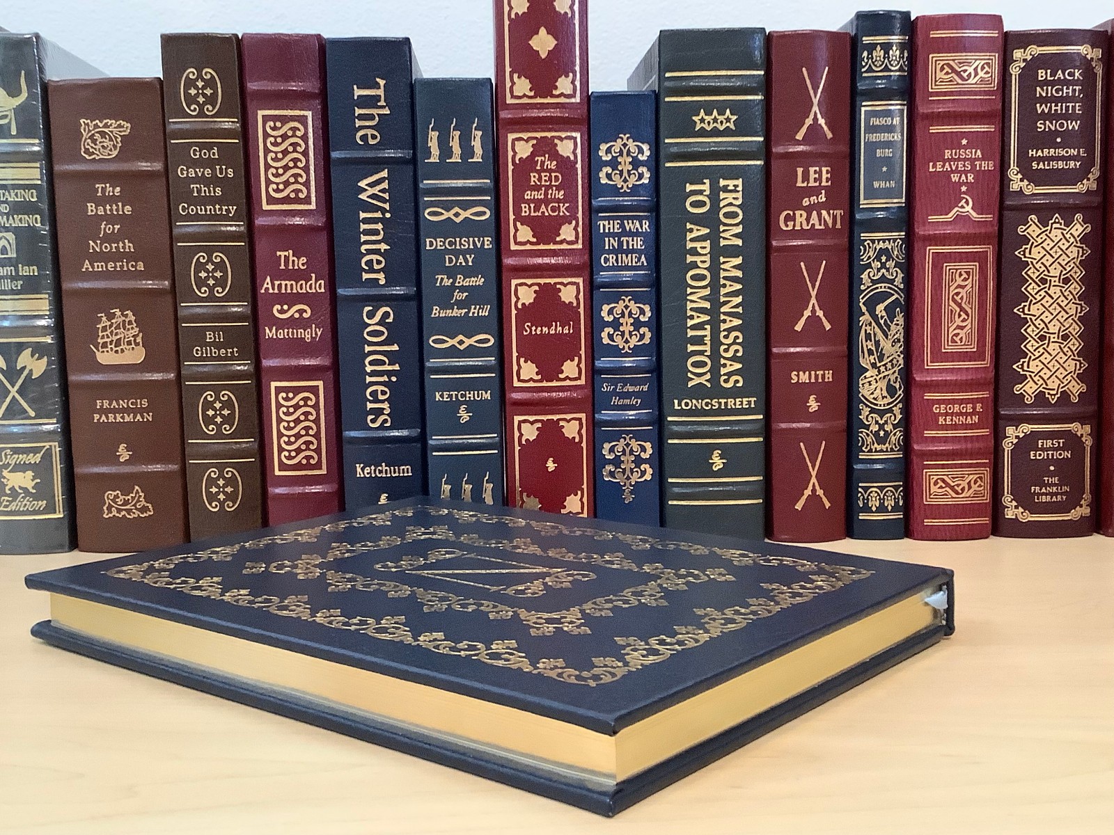 Waterloo : The Hundred Days by David Chandler – Easton Press leather-bound