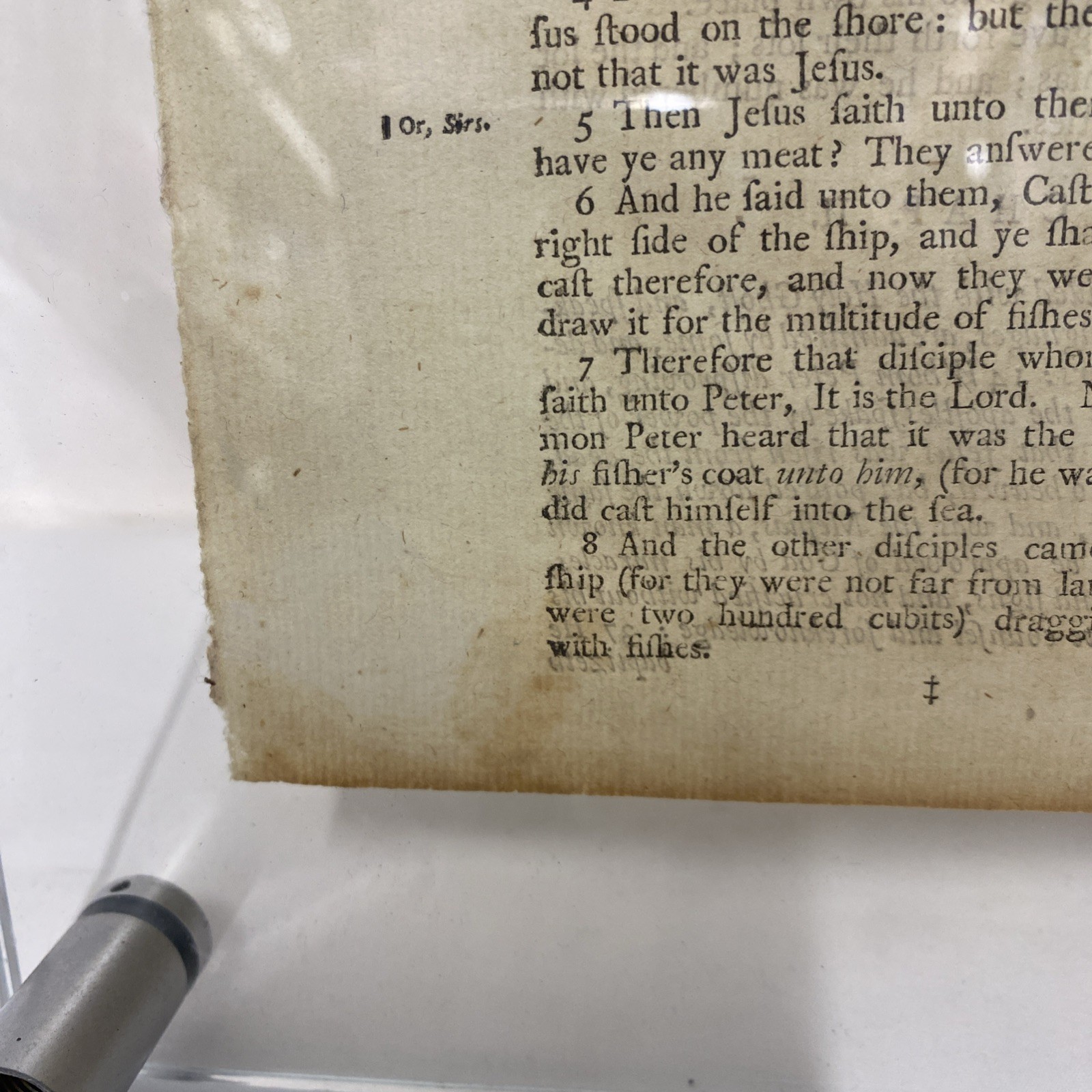 1578 Geneva Bible Leaf, First Pulpit Folio printed in England The Acts Of The