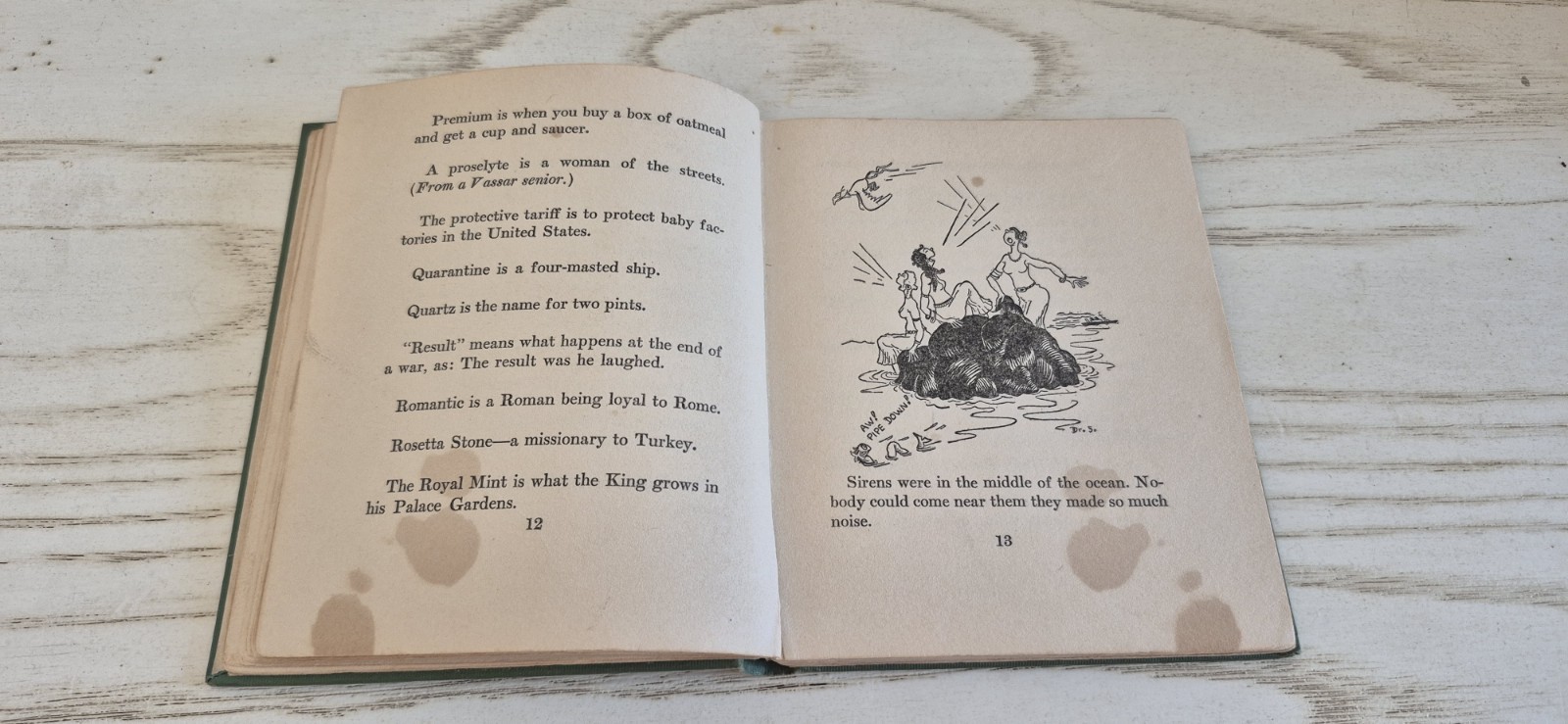 Dr. Seuss Rare HTF More Boners 1931 Hardcover First Edition / First Printing