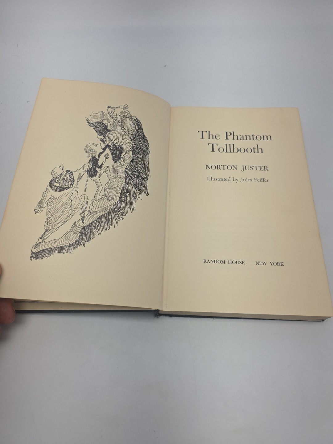 Norton Juster The Phantom Tollbooth 1961 1st Edition 1st Print Random House Worn