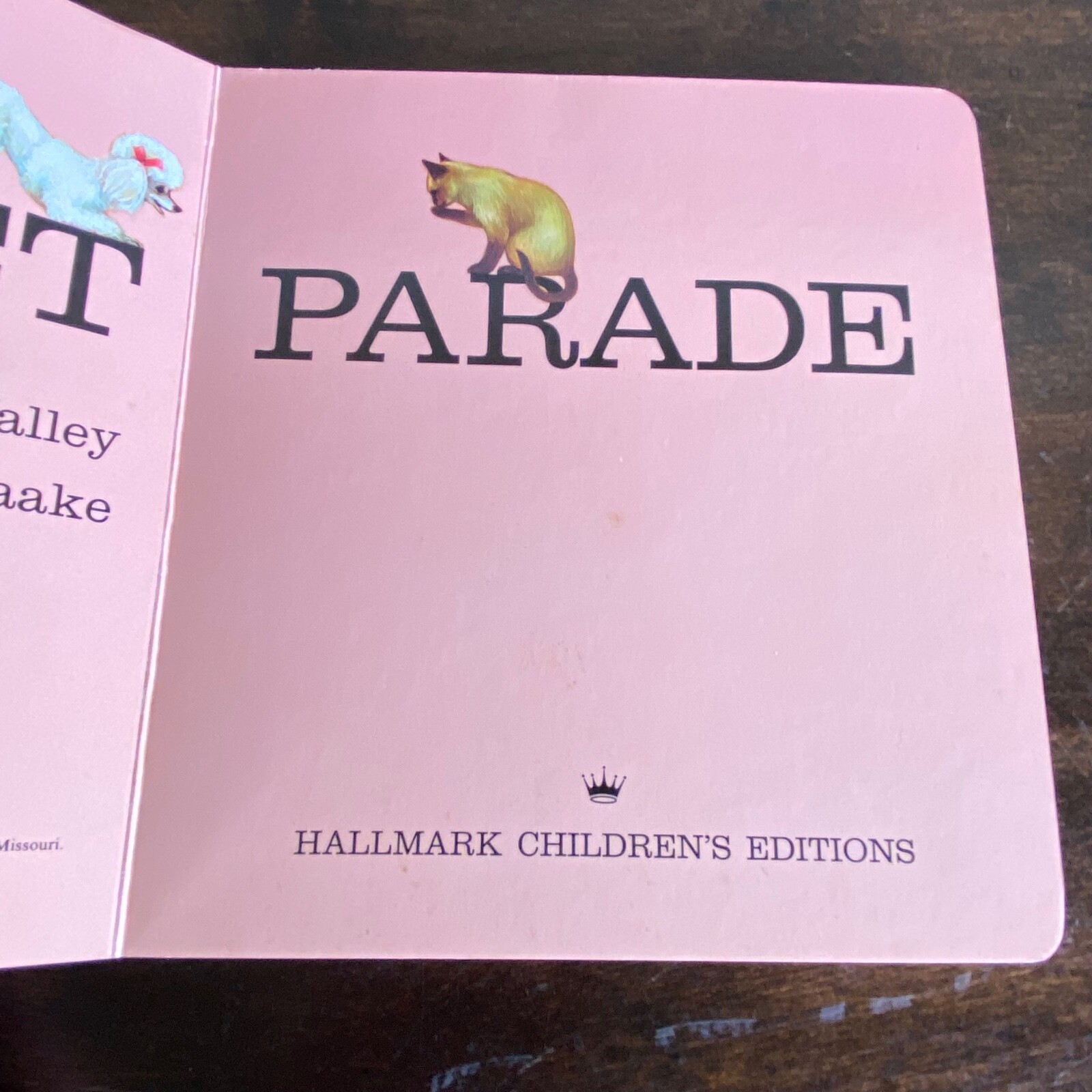 Vintage PET PARADE Hallmark Cards Children’s Editions Board Book
