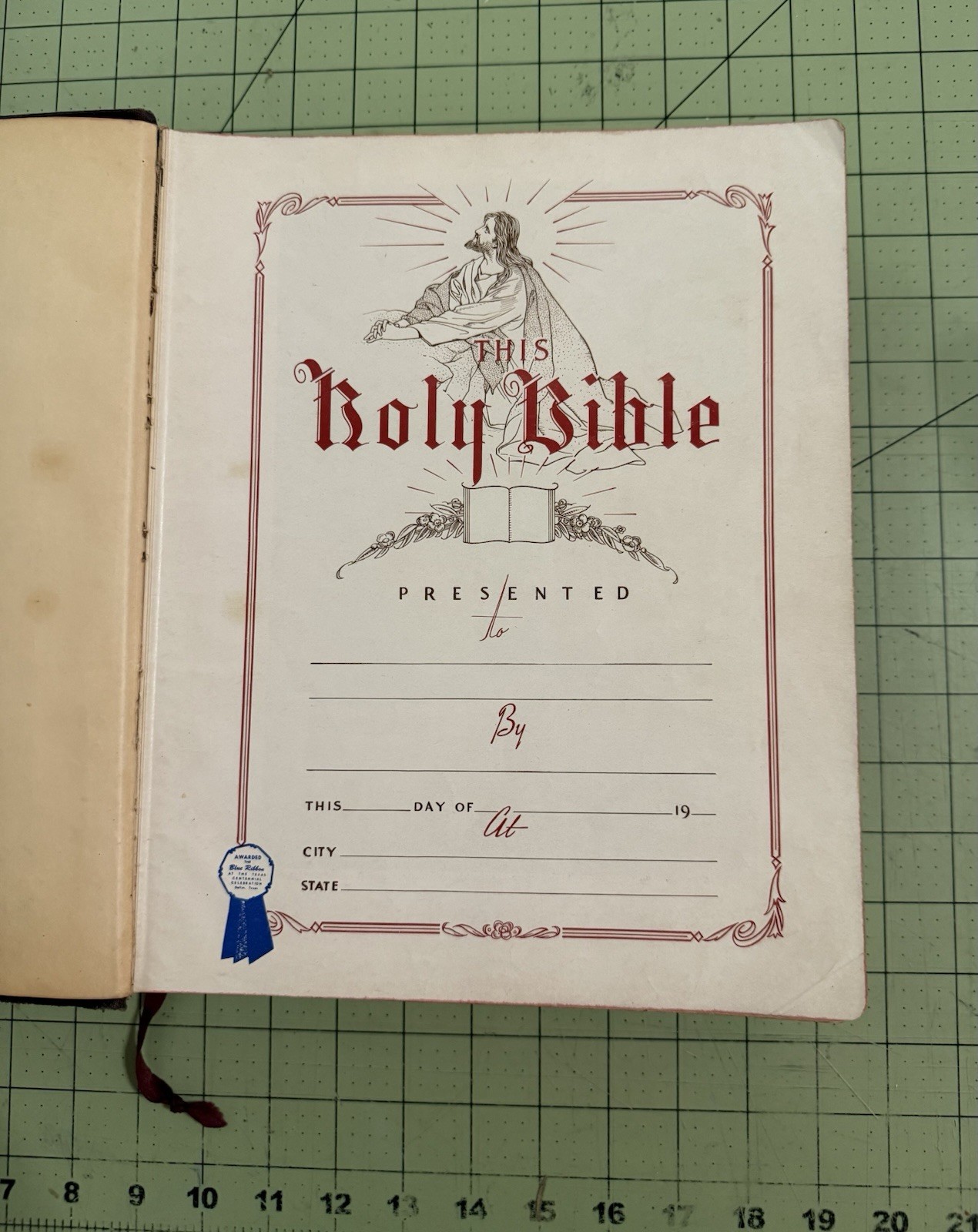 New Standard Reference Bible – Blue Ribbon Large Bonded Leather, 1949 KJV