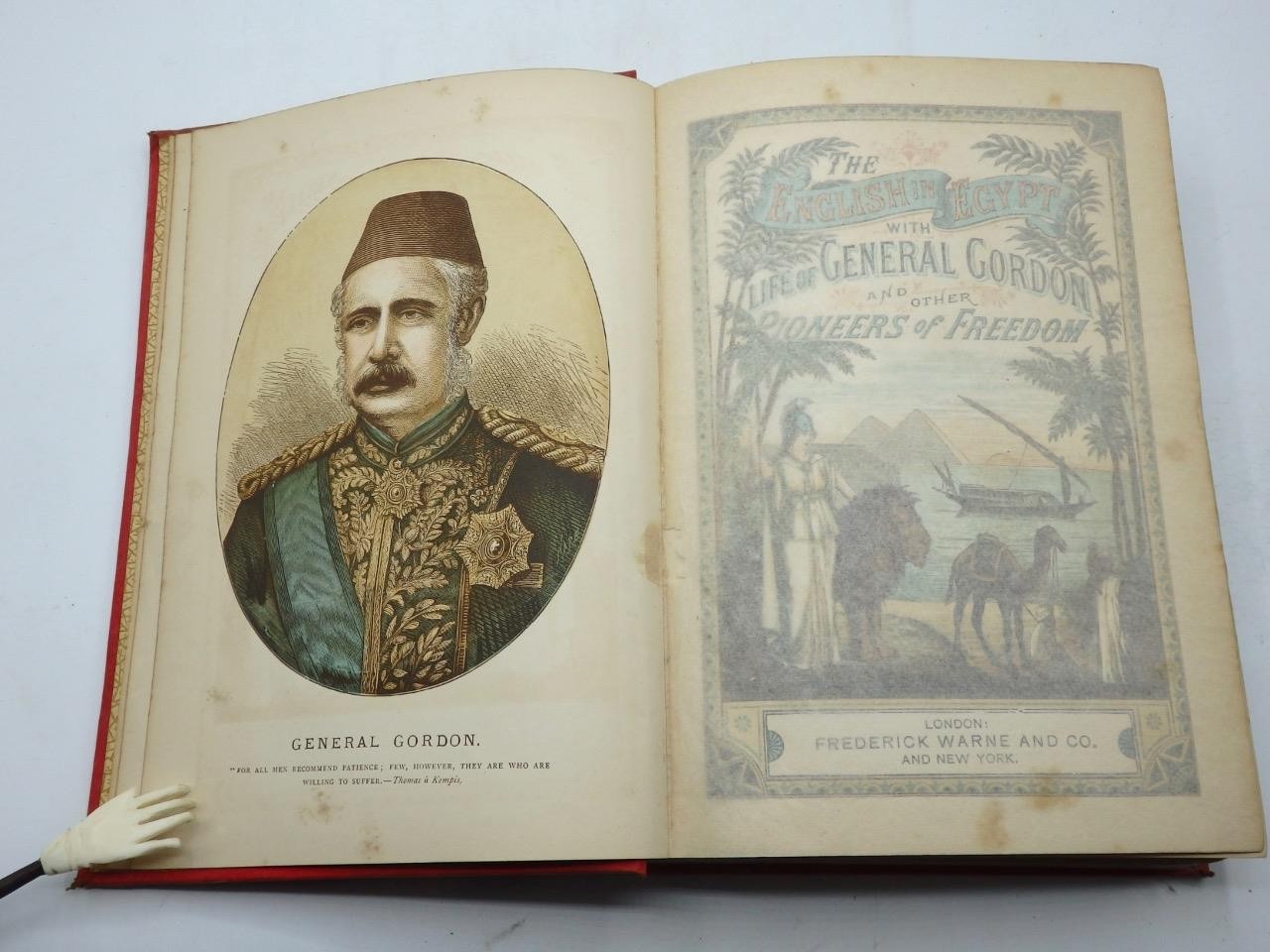 c1890 The ENGLISH IN EGYPT With LIFE OF GENERAL GORDON & Other Pioneers