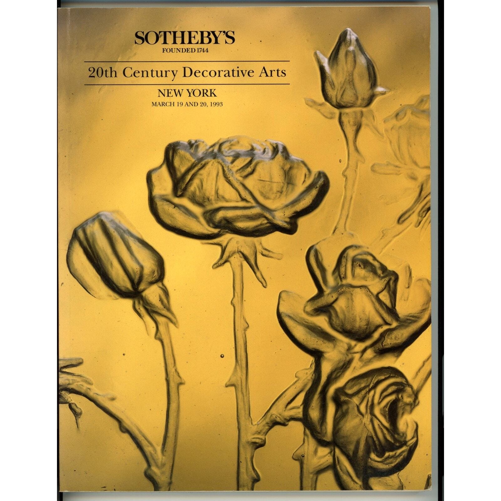Sotheby’s Auction Catalog 20th Century Decorative Arts NY March 1993 Rod Stewart