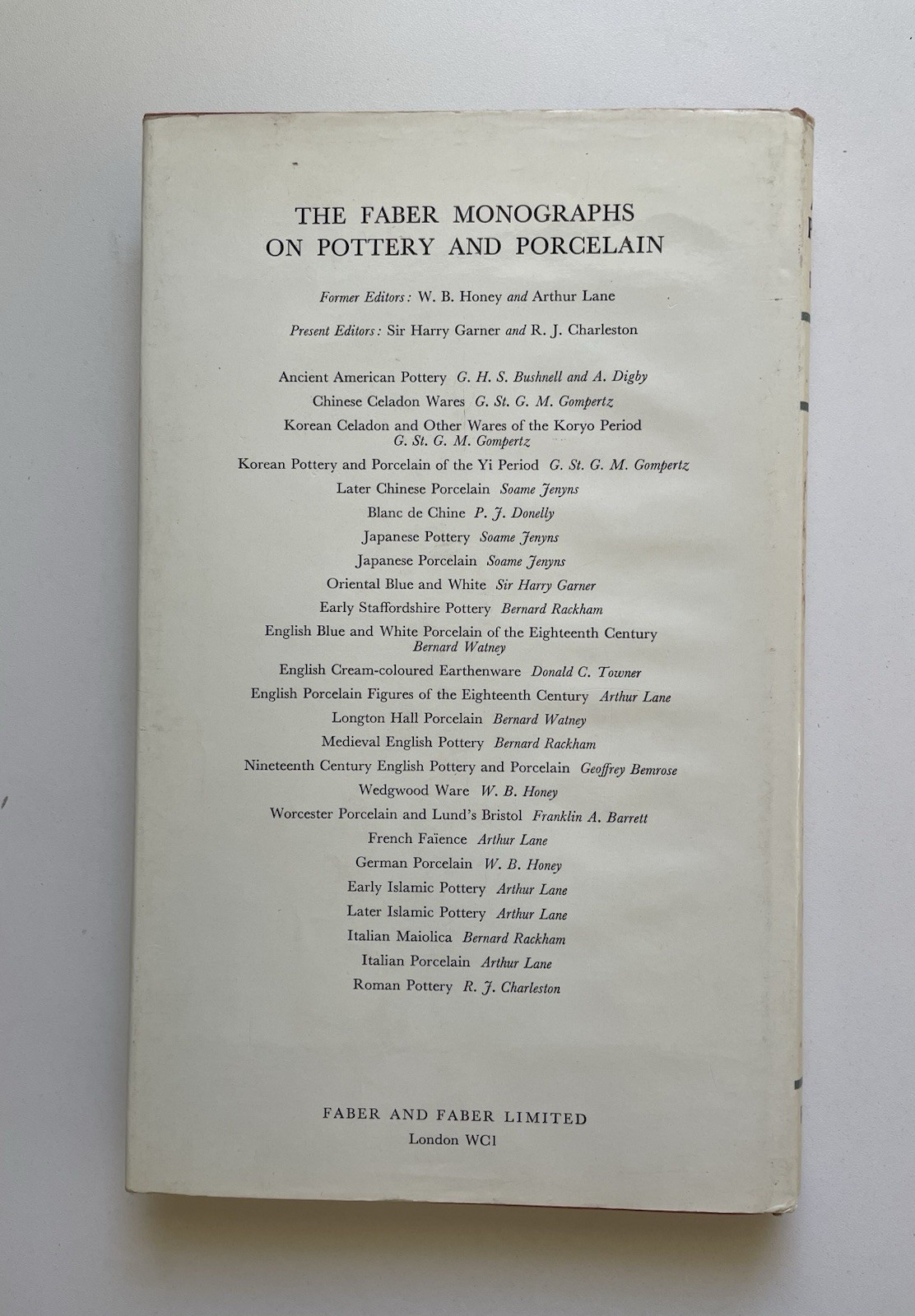 Artist Potters in England by Muriel Rose 2nd Edition 1970
