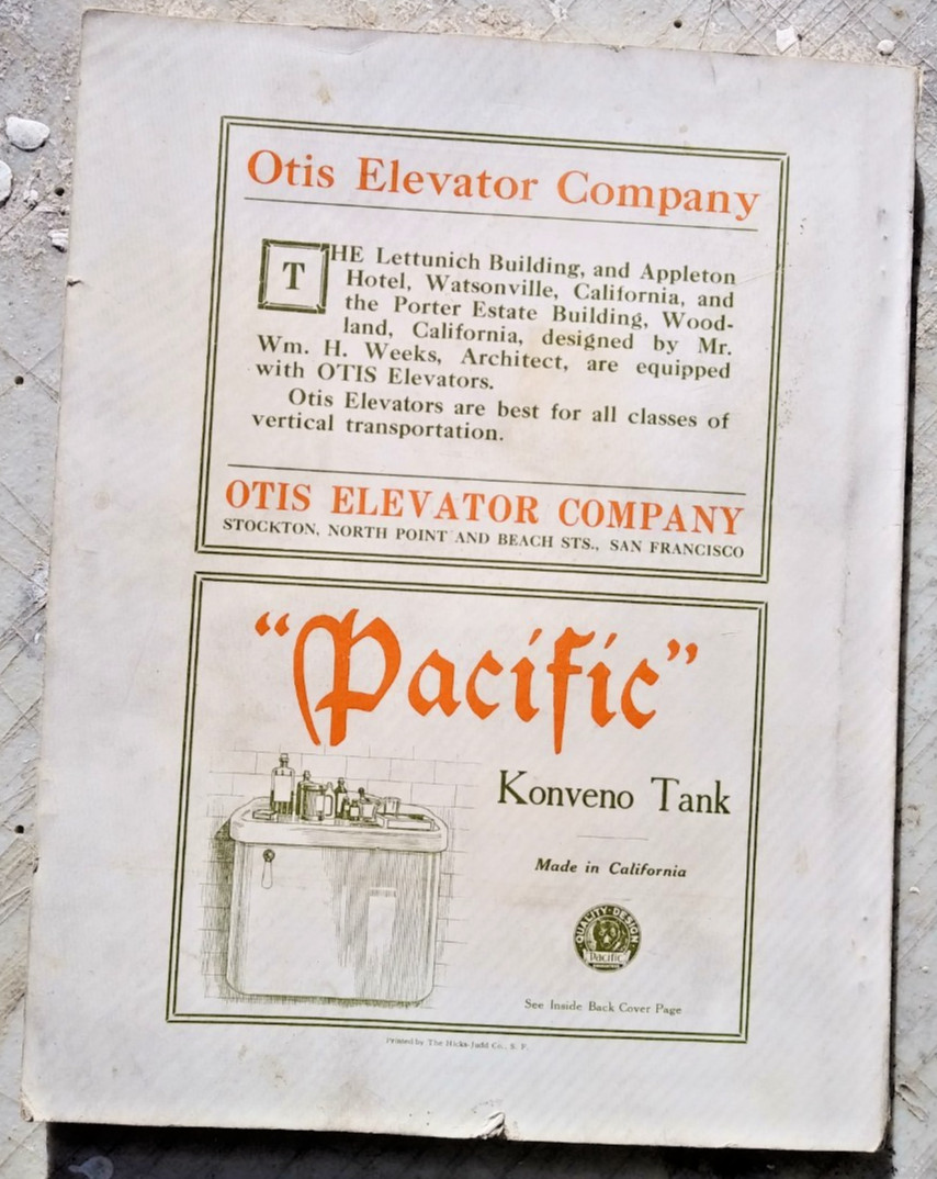 Architect & Engineer of California 1915 May the Work of William Weeks