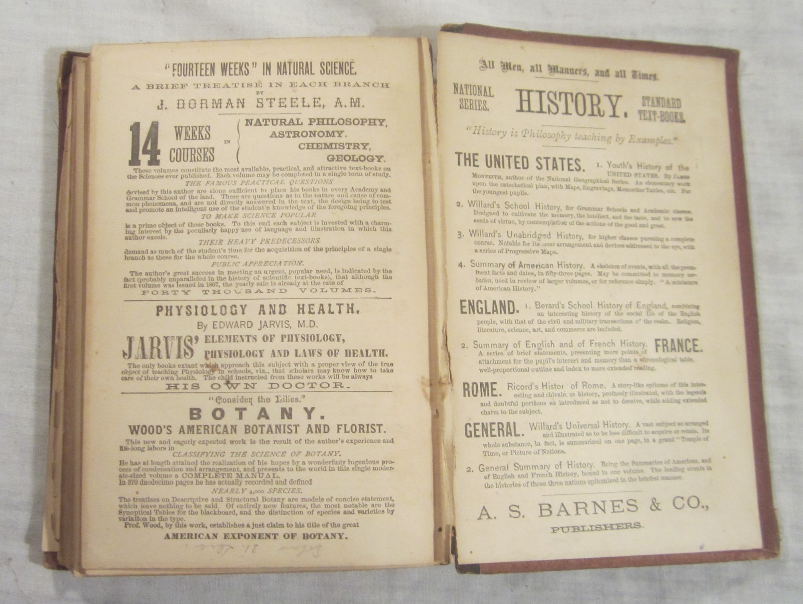J. Dorman Steele – FOURTEEN WEEKS in DESCRIPTIVE ASTRONOMY — A. S. Barnes, 1877