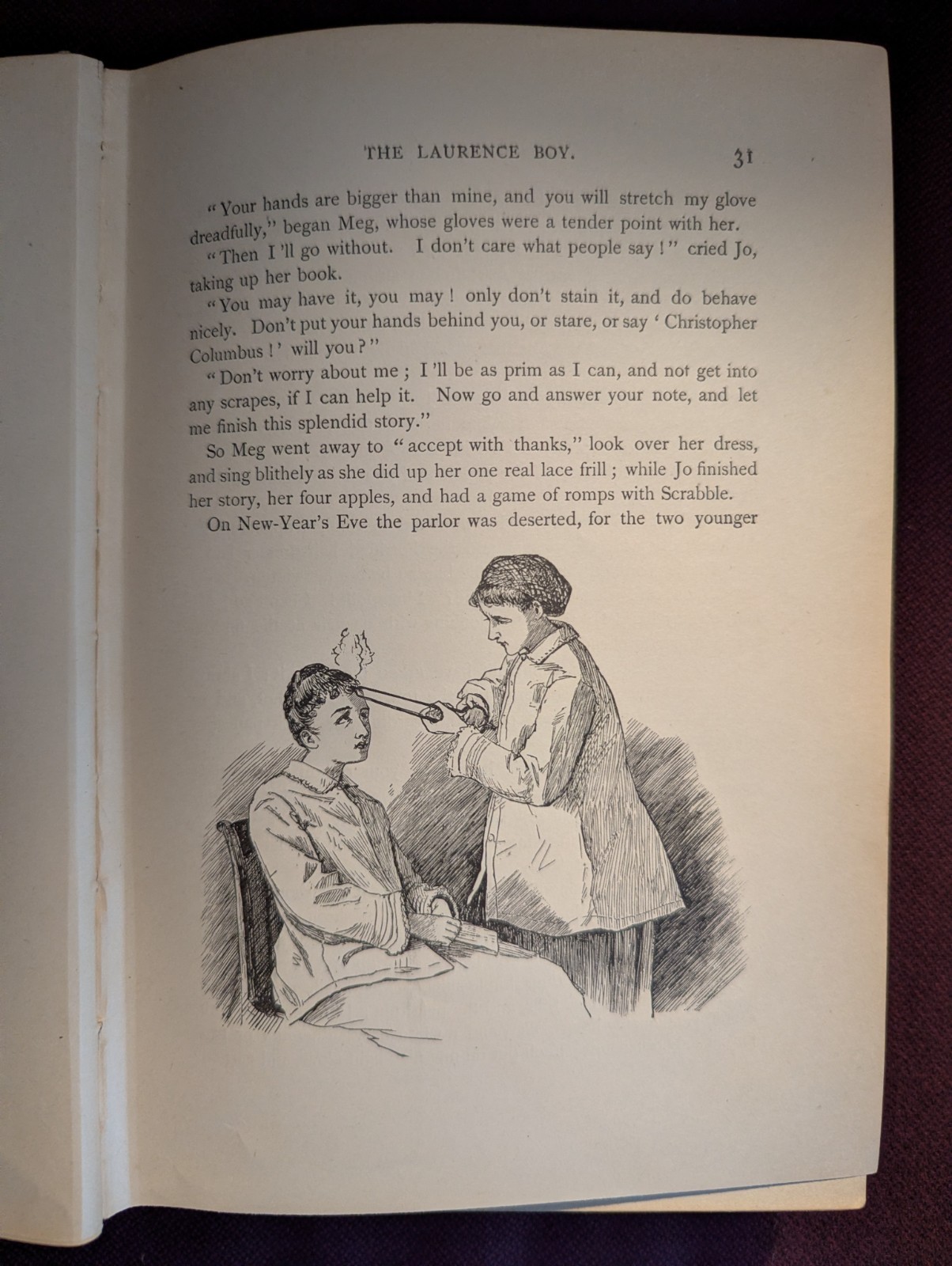 Rare ILLUSTRATED 1896 LITTLE WOMEN by Alcott Victorian Antique book