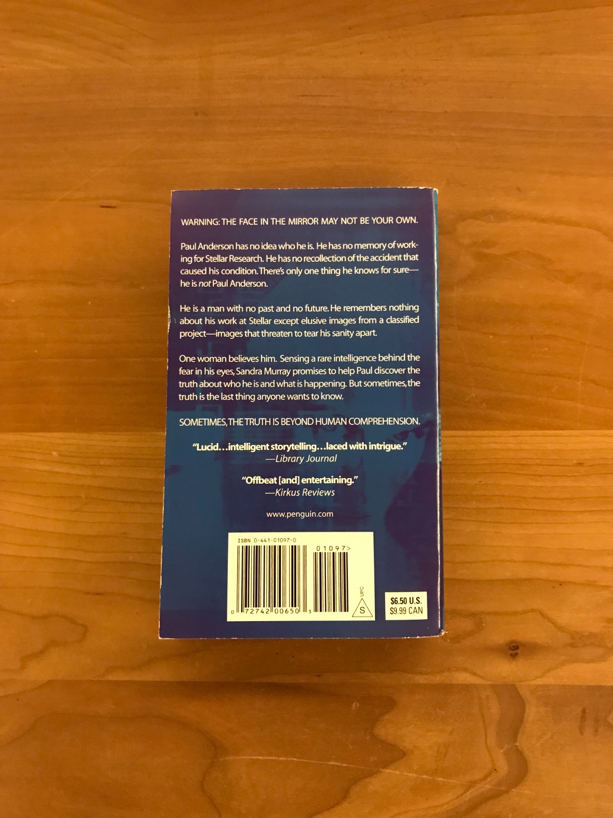 2003 The Wrong Reflection by Gillian Bradshaw 1st Printing Paperback Book