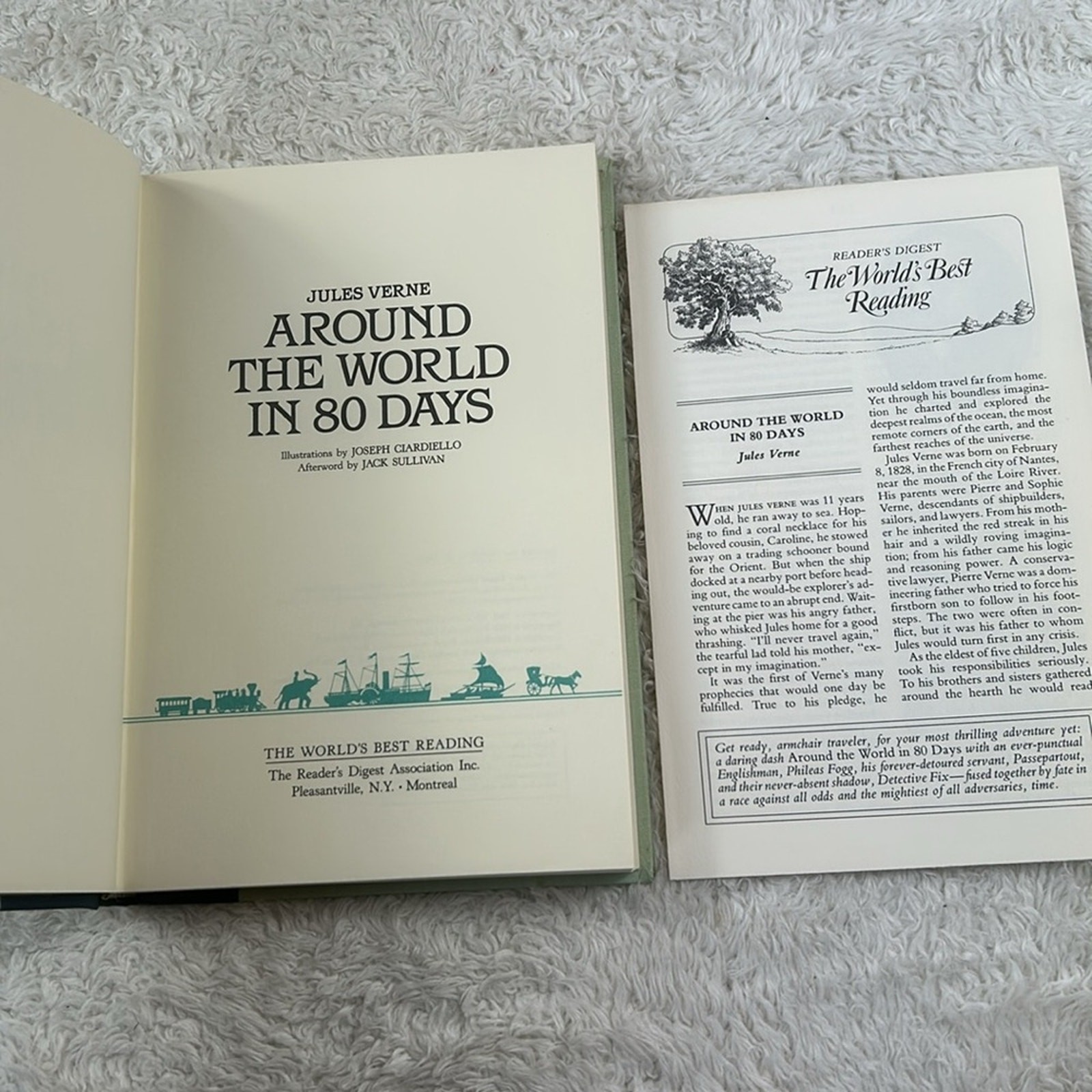 Lot of 3 Readers Digest Edition vtg books – Twain, Verne, Day HC GOOD