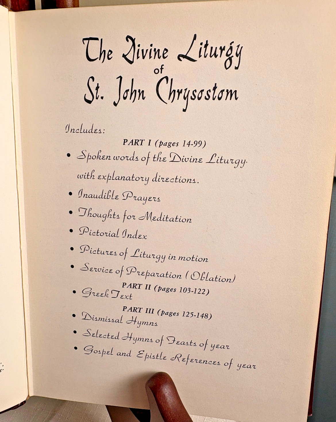 The Divine Liturgy Of St. John Chrysostom 1966 Greek Orthodox Hardcover Book