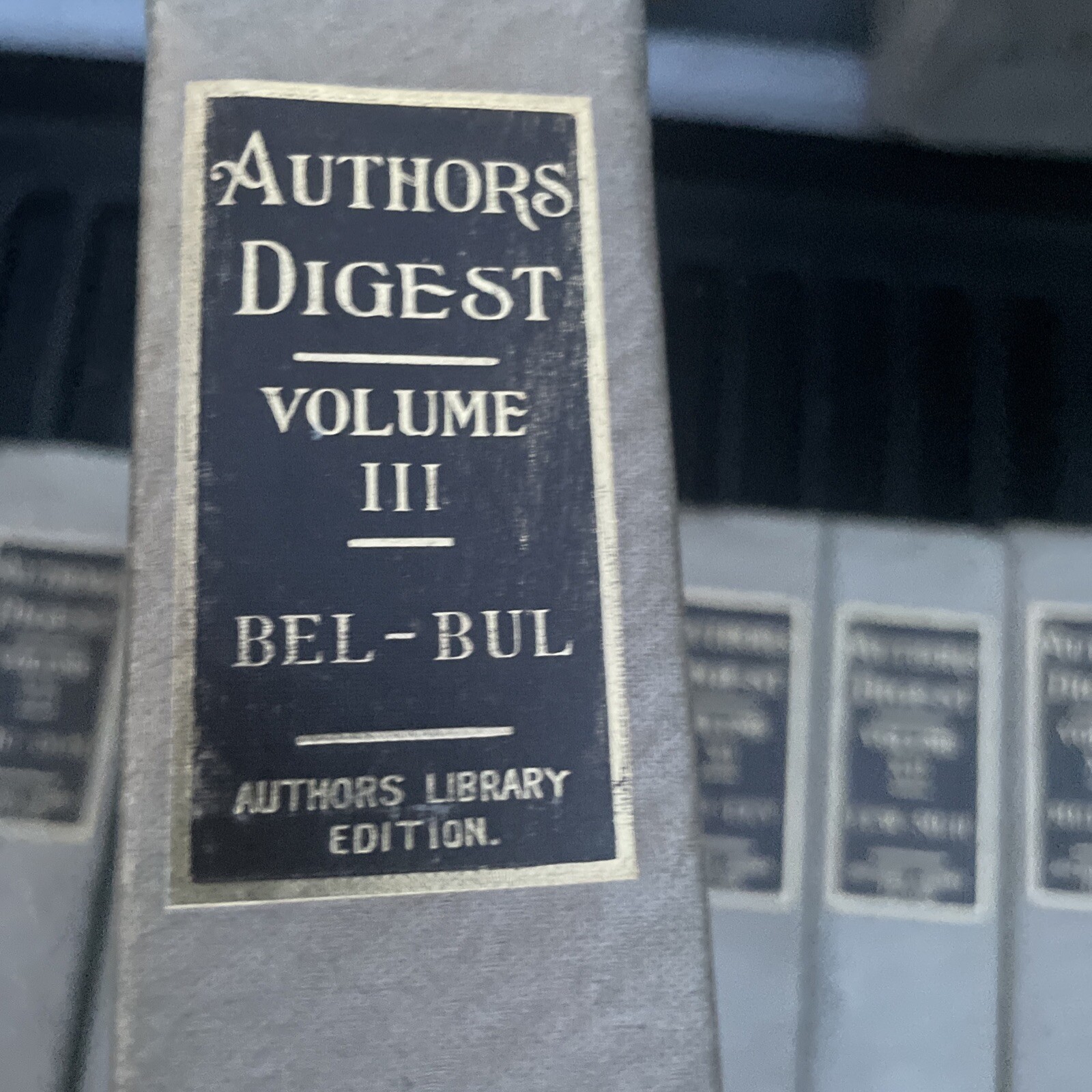 Authors Digest 1908 Hardcover Set Missing Volumes X & XIV From Authors Press