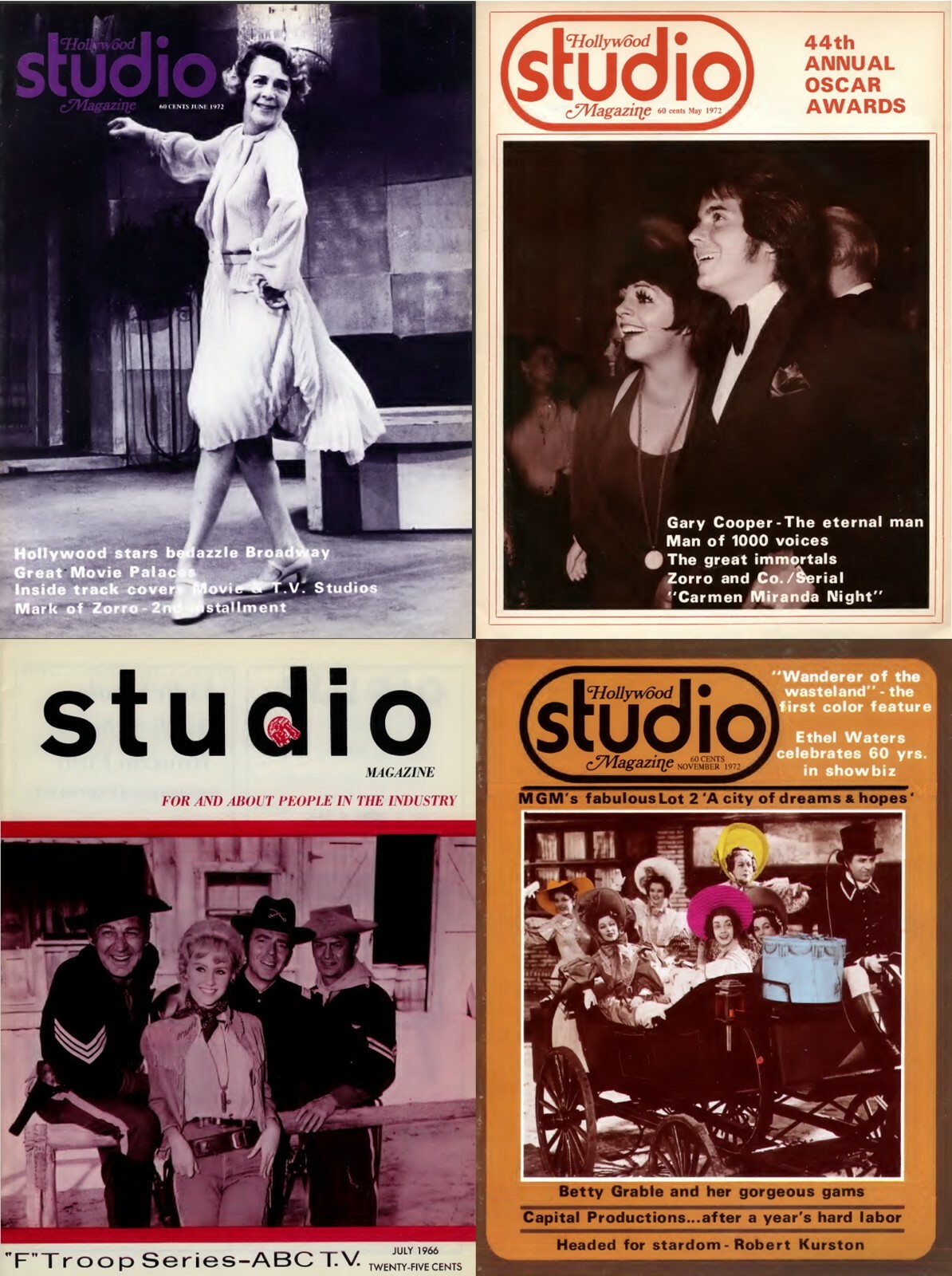 28 Old Hollywood Studio – America Movie Film Cinema Magazine (1966-1972) on DVD