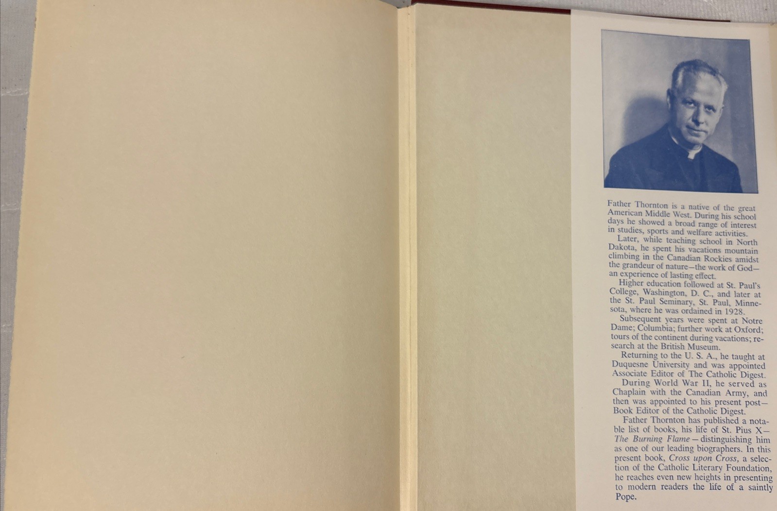 Cross Upon Cross: Life Of Pope Pius IX Circa 1955 w Dustjacket