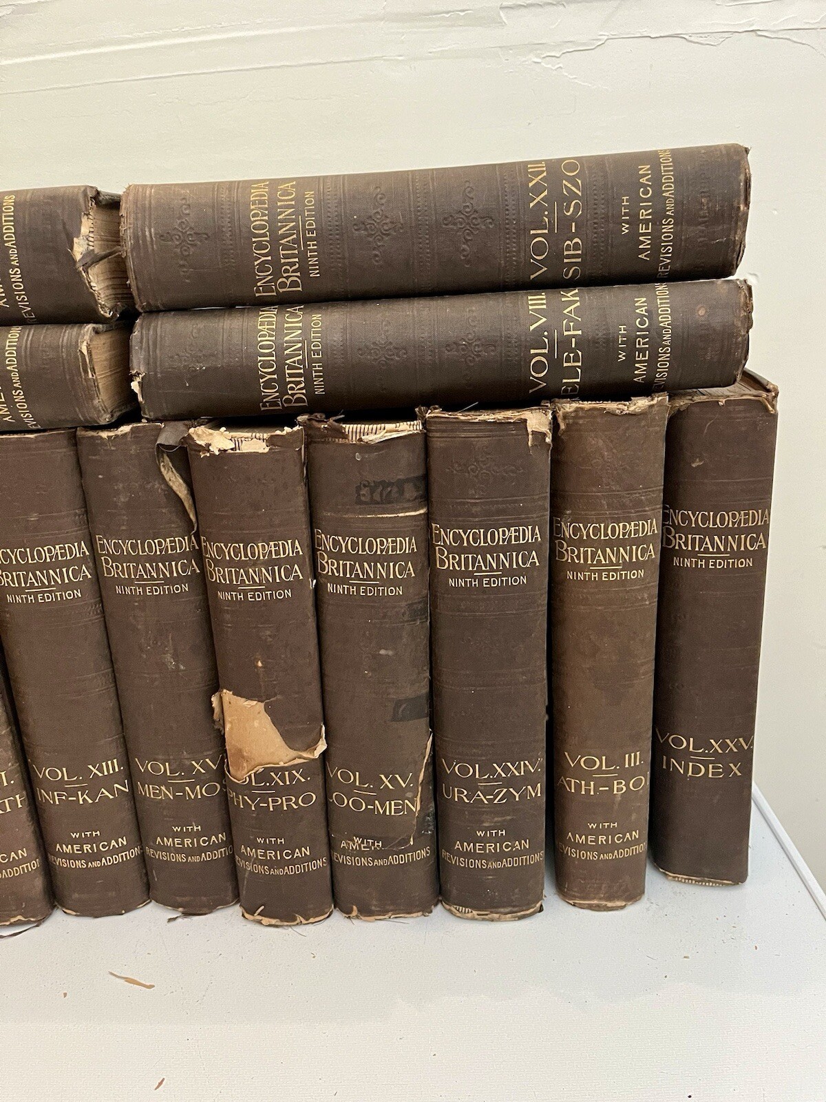21 volume set Ninth Edition Encyclopedia Britannica 1892 Peale antique vintage